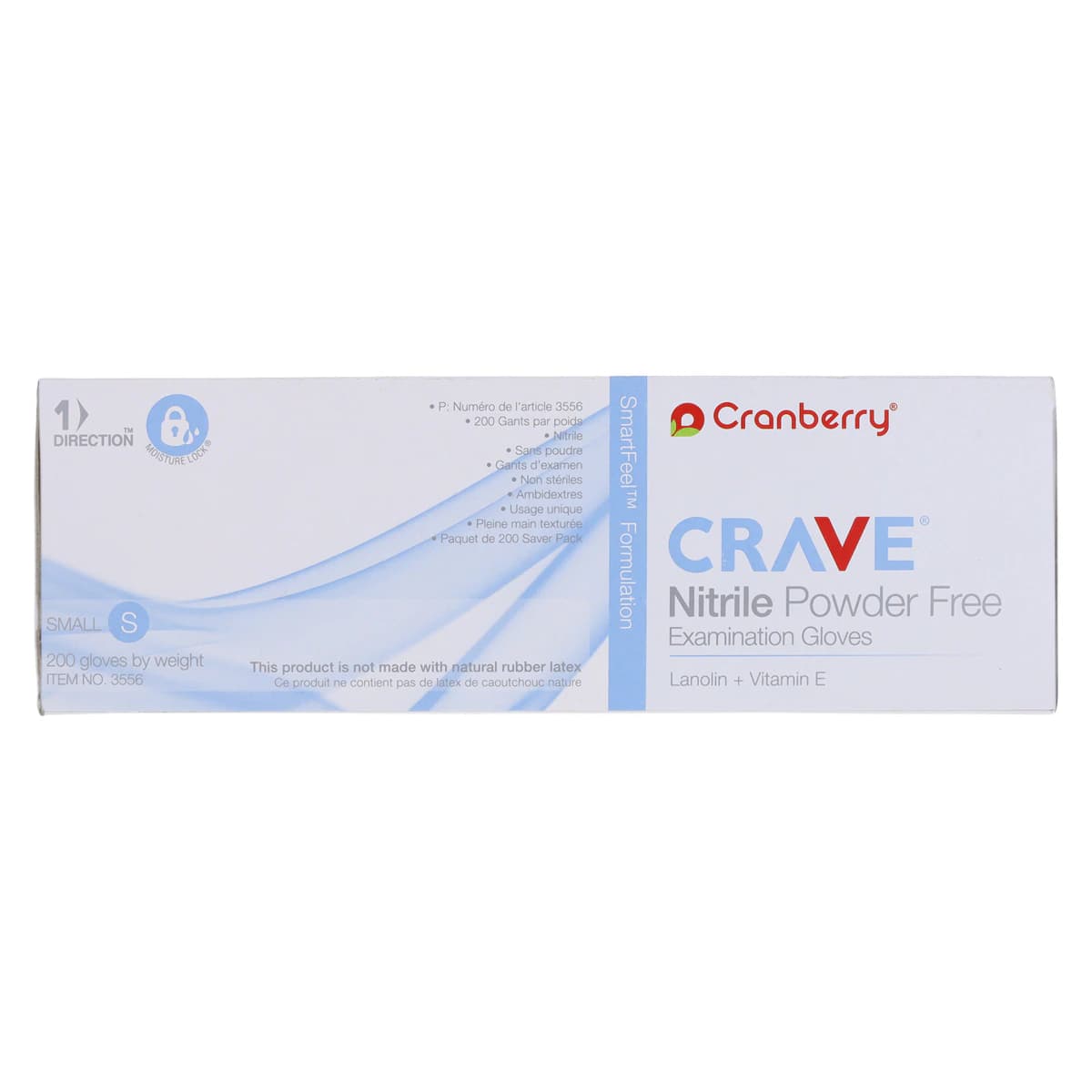 Crave Nitrile Examination Gloves, Powder-Free, Non-Sterile, Small, Light Blue, 200/Box, CR3556 thumbnail 8