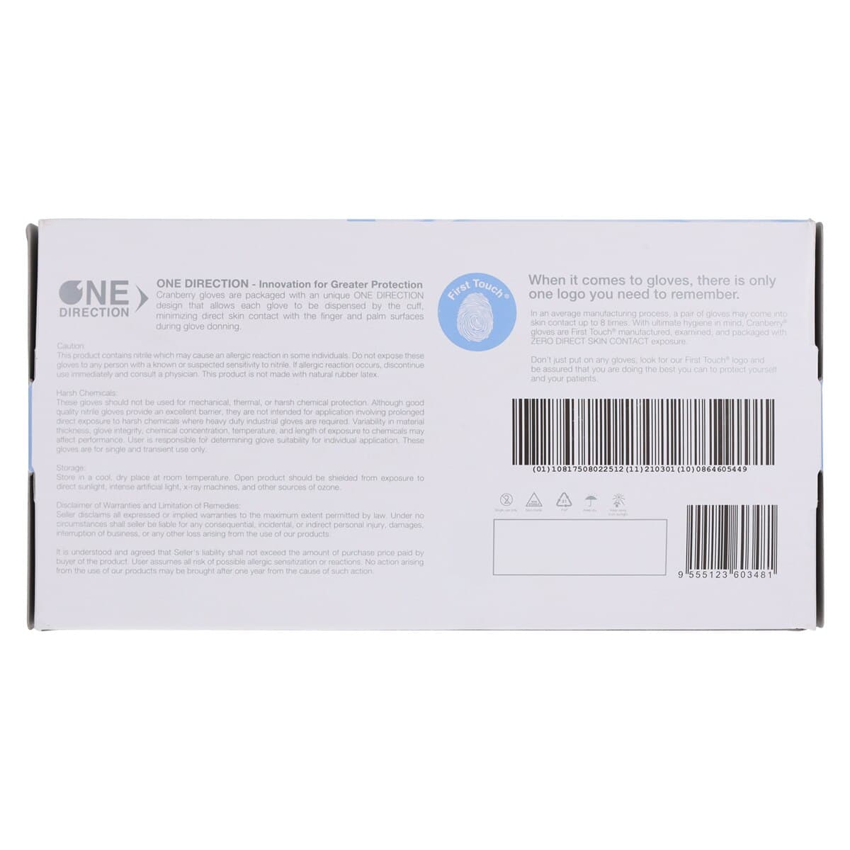 Crave Nitrile Examination Gloves, Powder-Free, Non-Sterile, Medium, Light Blue, 200/Box, CR3557 thumbnail 9