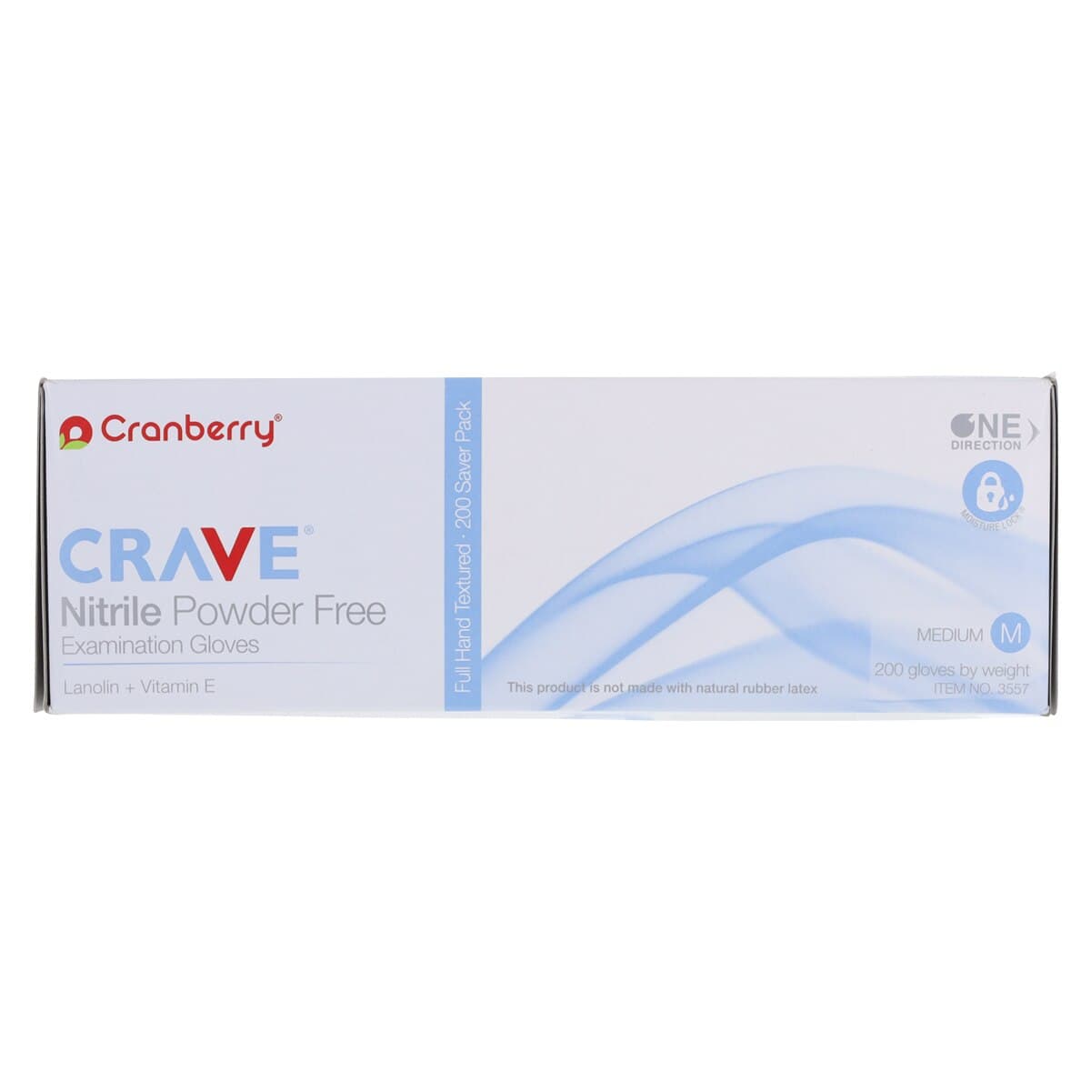 Crave Nitrile Examination Gloves, Powder-Free, Non-Sterile, Medium, Light Blue, 200/Box, CR3557 thumbnail 7