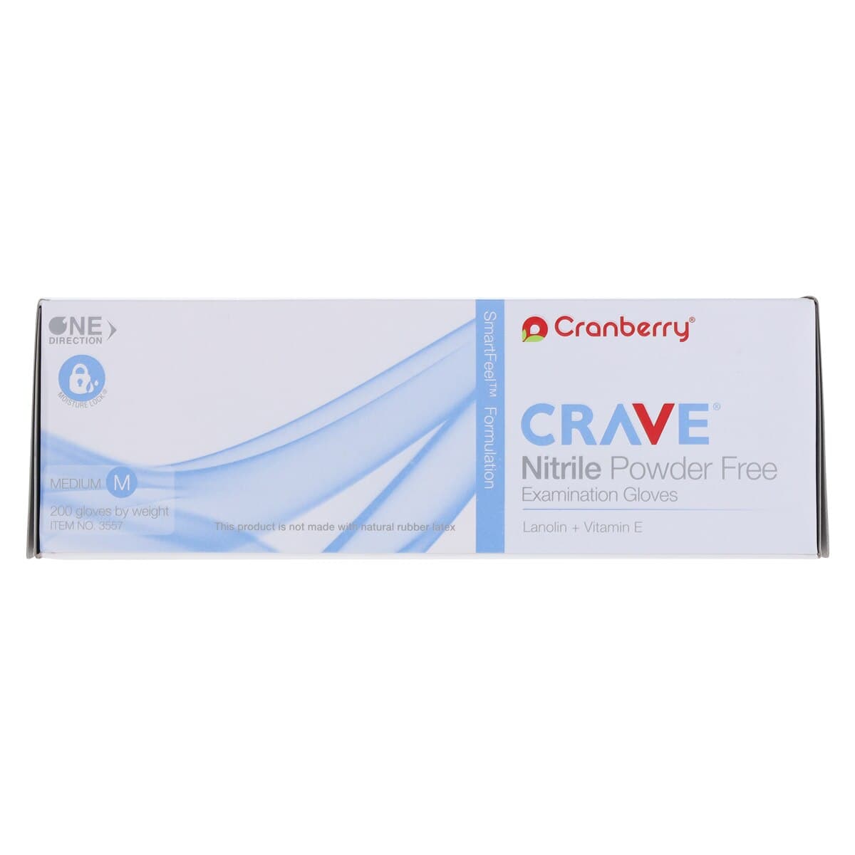 Crave Nitrile Examination Gloves, Powder-Free, Non-Sterile, Medium, Light Blue, 200/Box, CR3557 thumbnail 8
