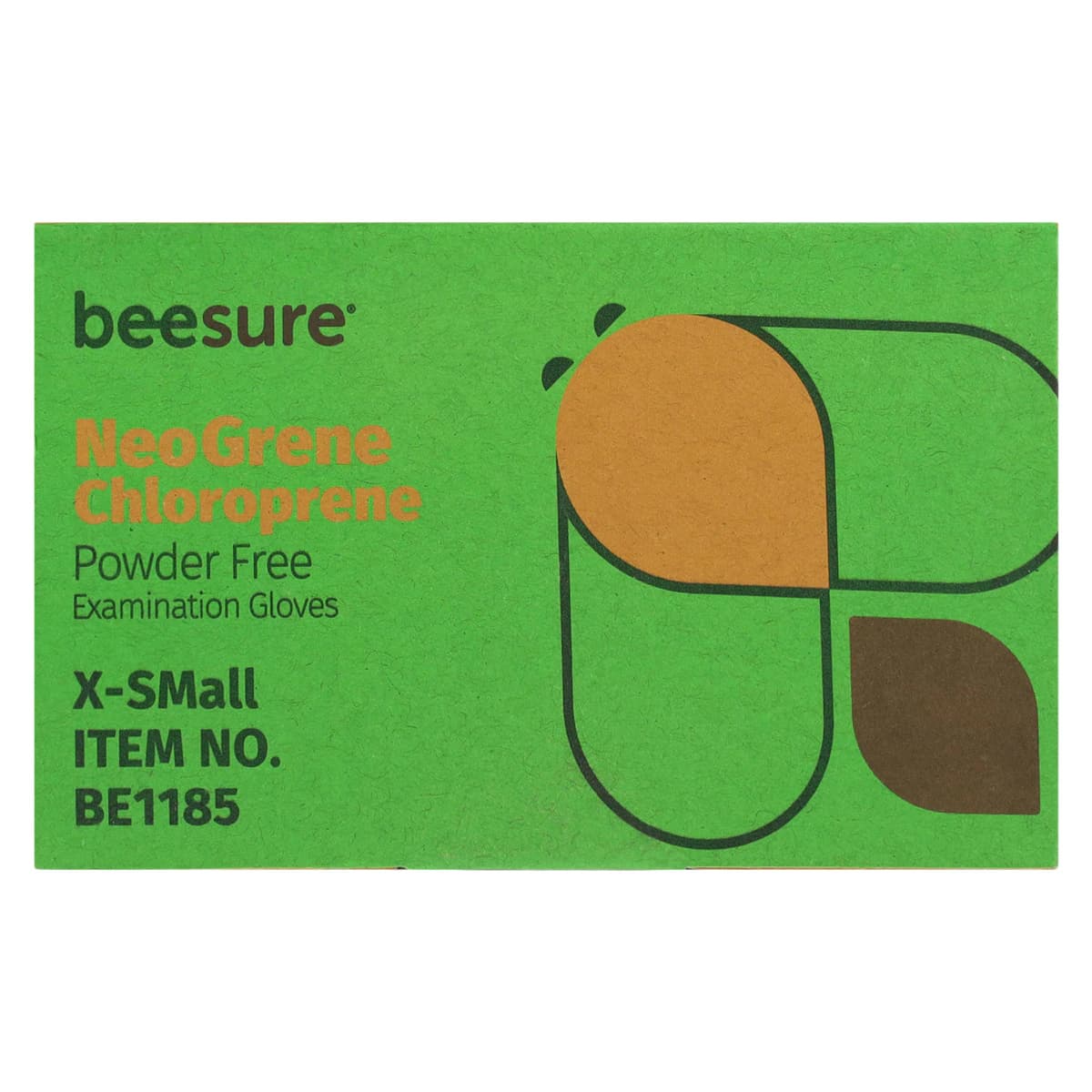BeeSure NeoGrene Chloroprene Exam Gloves, Powder-Free, Non-Sterile, X-Small, Green, 200/Box, BE1185 thumbnail 9