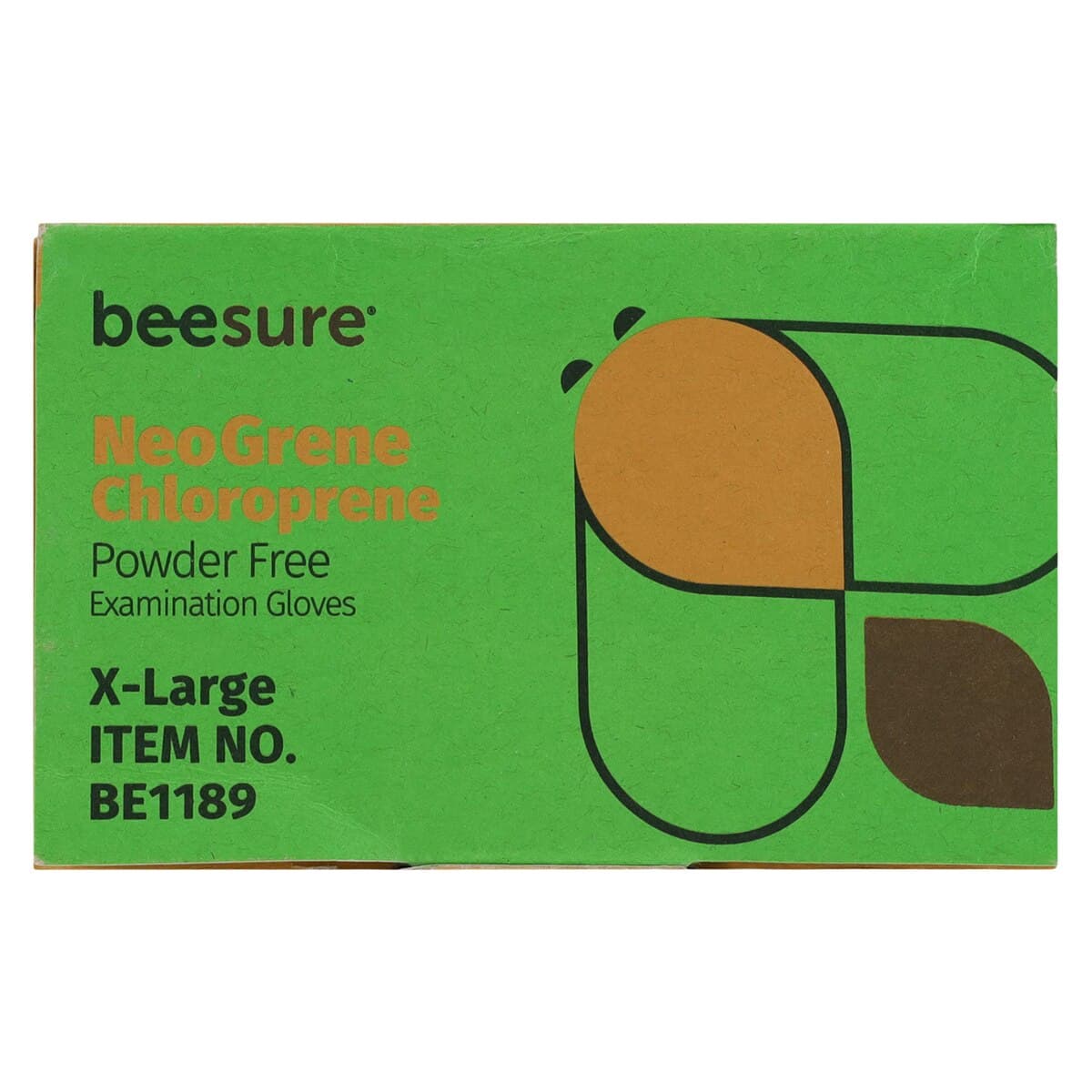 BeeSure NeoGrene Chloroprene Exam Gloves, Powder-Free, Non-Sterile, Extra Large, Green, 200/Box, BE1189 thumbnail 7