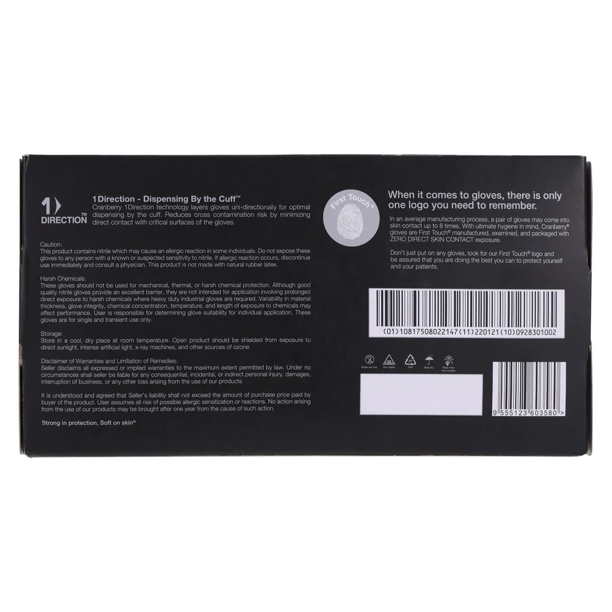 Cranberry Carbon Nitrile Exam Gloves, Powder-Free, Latex-Free, Non-Sterile, Large, Black, 200/Box, CR3238 thumbnail 9