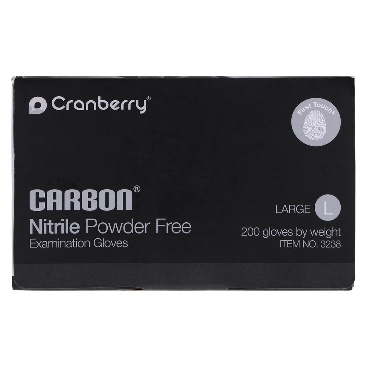 Cranberry Carbon Nitrile Exam Gloves, Powder-Free, Latex-Free, Non-Sterile, Large, Black, 200/Box, CR3238 thumbnail 5