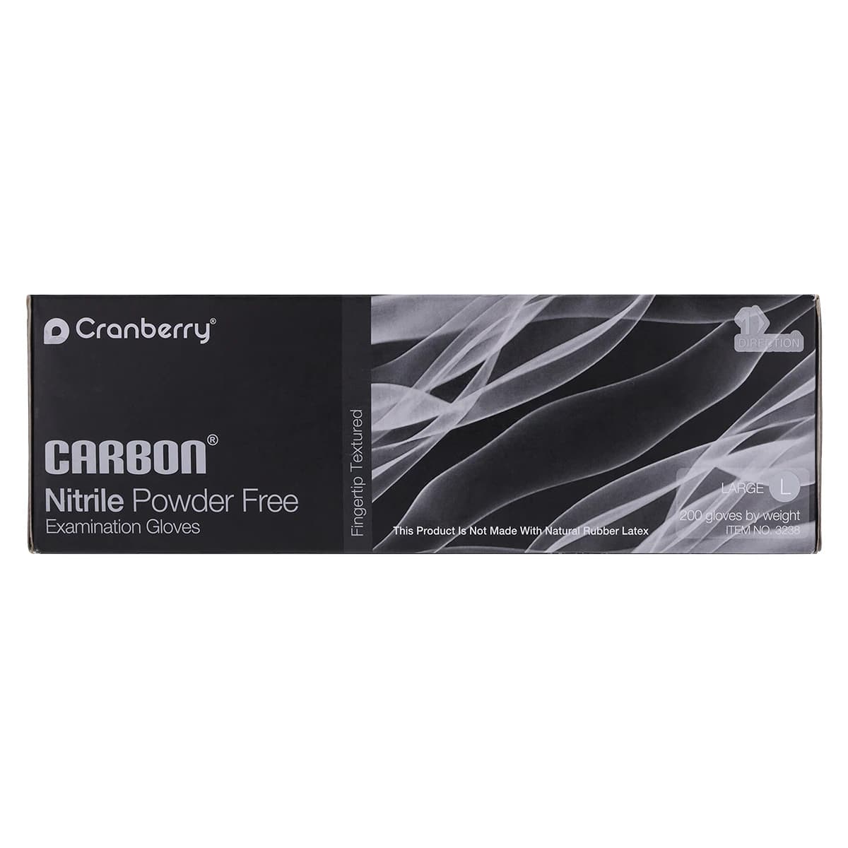 Cranberry Carbon Nitrile Exam Gloves, Powder-Free, Latex-Free, Non-Sterile, Large, Black, 200/Box, CR3238 thumbnail 7