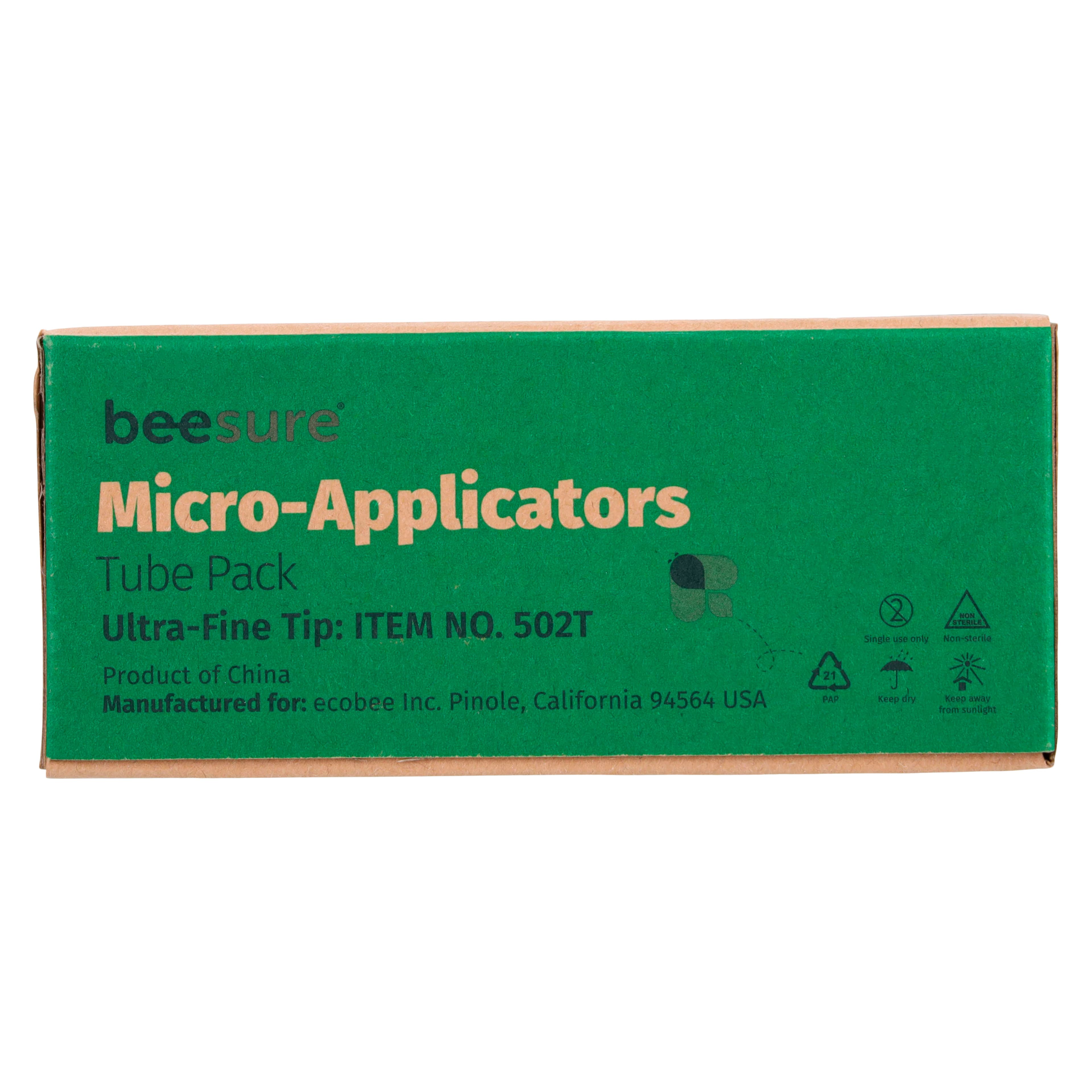 BeeSure Ultra-Fine Micro Applicator Tubes, Orange, 1.5mm, 400/Box, BE502T thumbnail 6