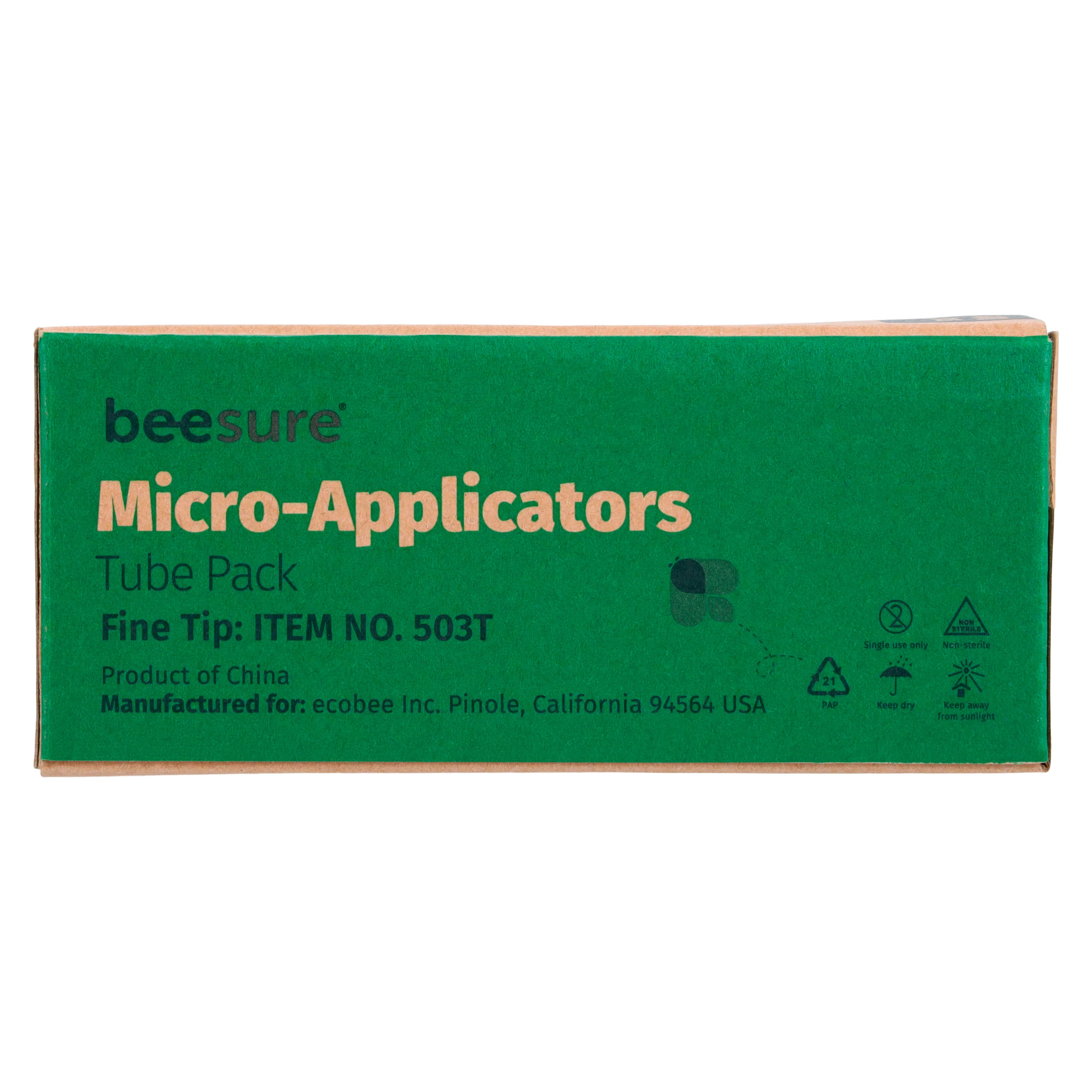 BeeSure Fine Micro Applicator Tubes, 2.0mm, Green, 400/Box, BE503T thumbnail 6