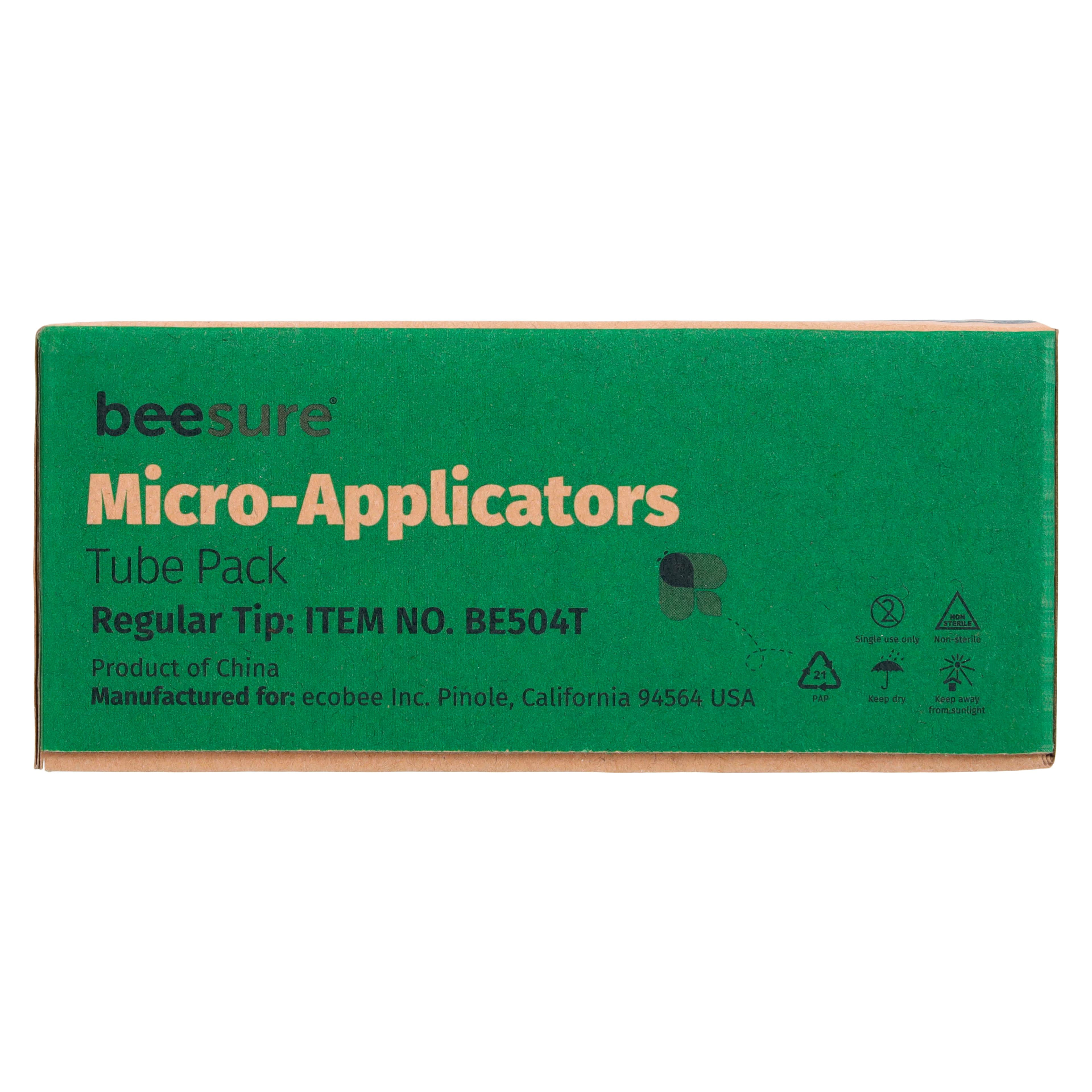 BeeSure® Regular Micro Applicator Tubes, Blue, 2.5mm Tip, 400/Box, BE504T thumbnail 6