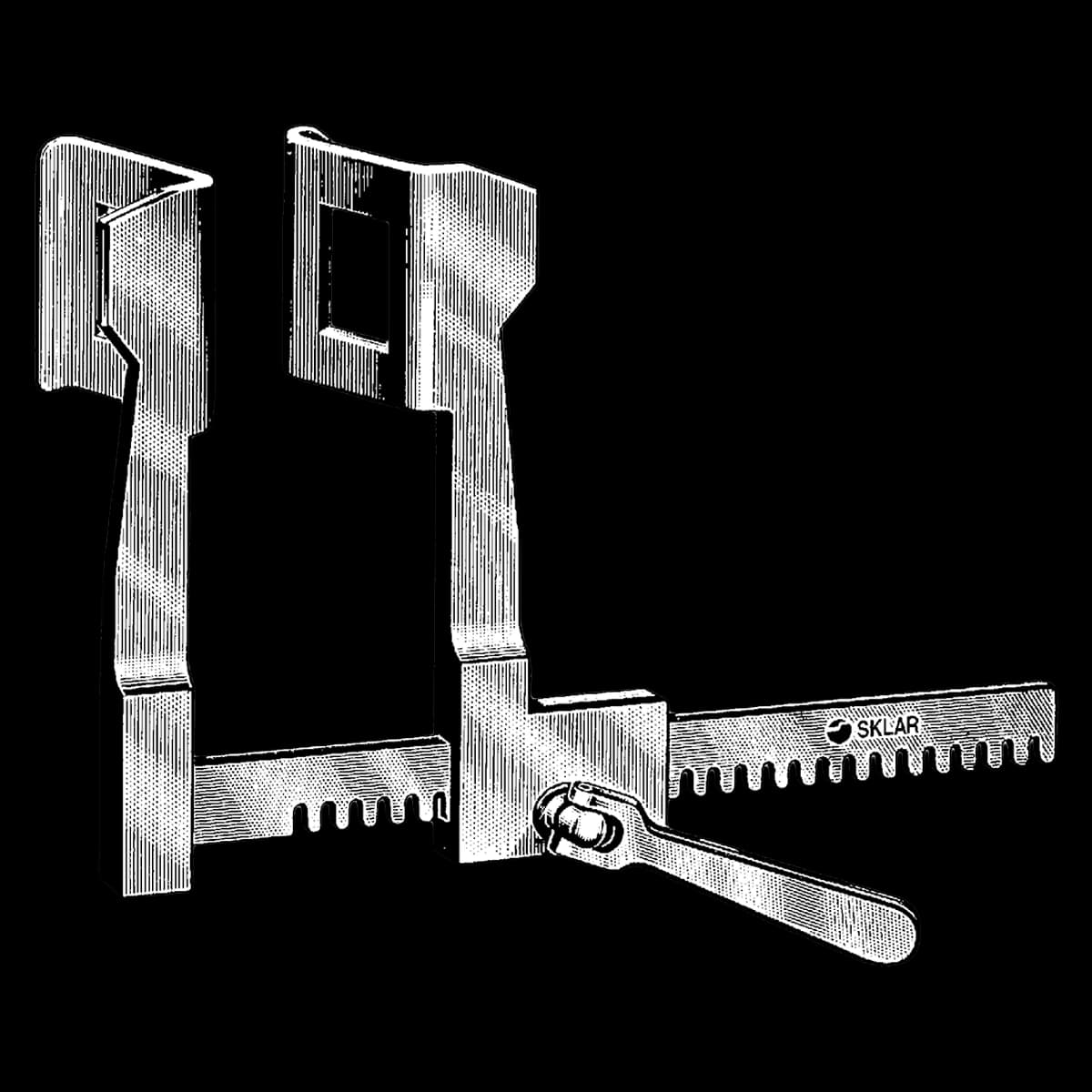 Finochietto Rib Spreader, Small, 6", Stainless Steel, Reusable, Sklar Instruments - Finochitto Rib Spreader Small - Image 1
