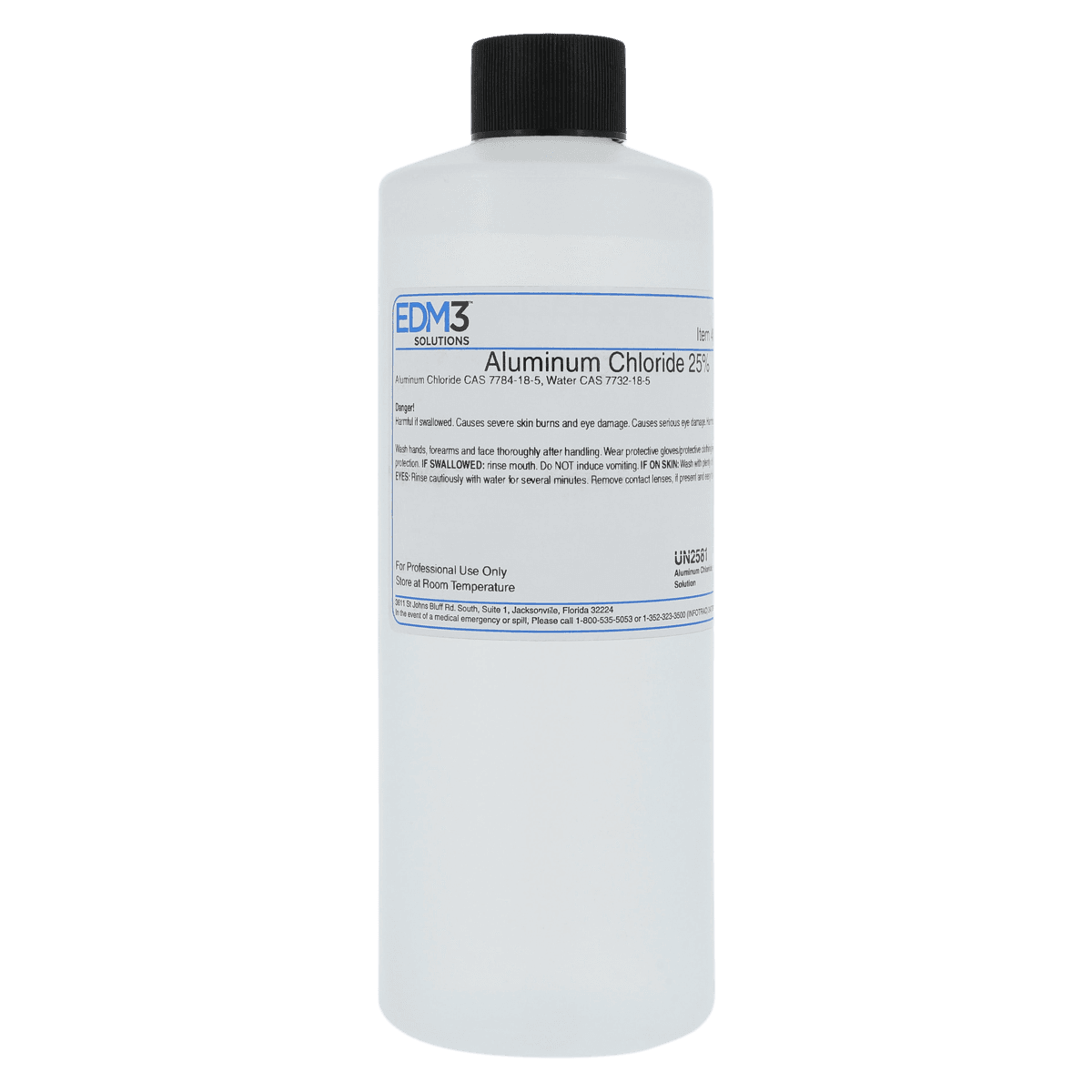 Aluminum Chloride 25% Reagent, 16 oz Bottle - Aluminum Chloride 25% - Image 1