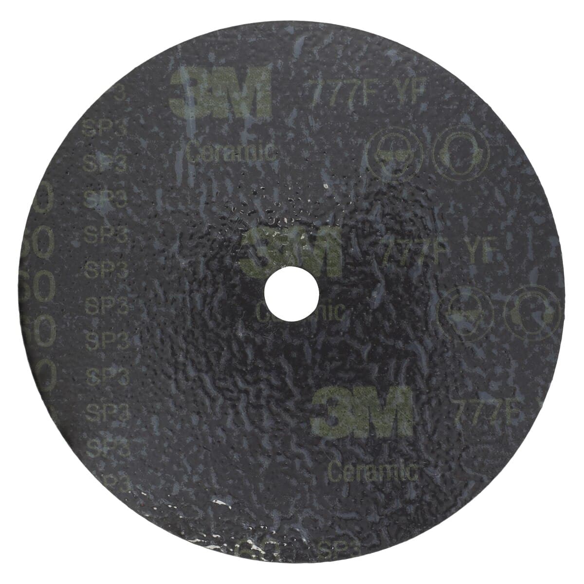 Ray Foster Dental Coated Abrasive Disc, 10" Diameter, Coarse #60 Grit, Pressure Sensitive Adhesive, 5/Pk thumbnail 2