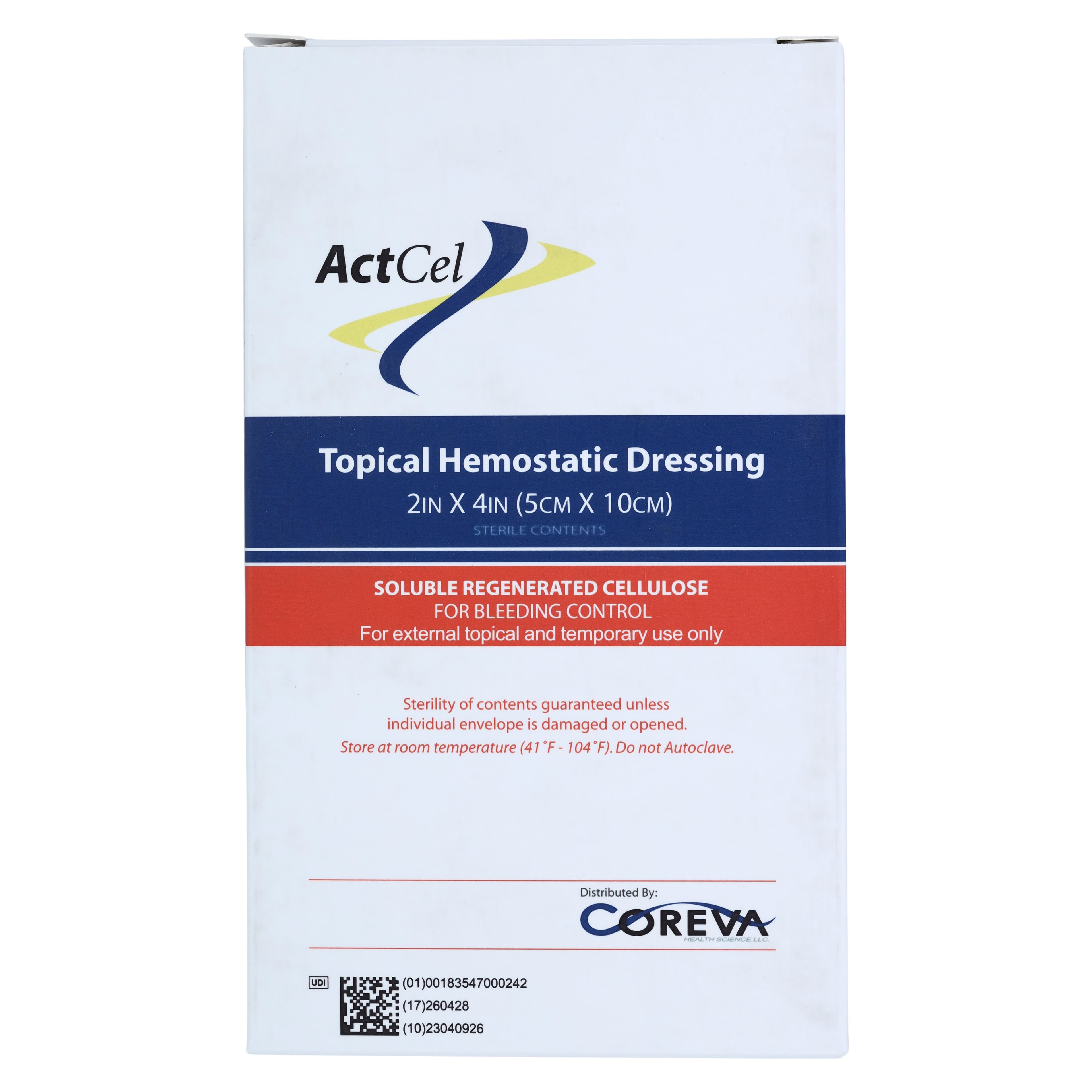 ActCel Hemostatic Gauze Dressing, 2" x 4", Box of 20 thumbnail 5