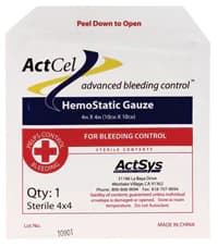 ActCel Hemostatic Dressing, 4x4" - ActCel Hemostatic Dressing - Image 1