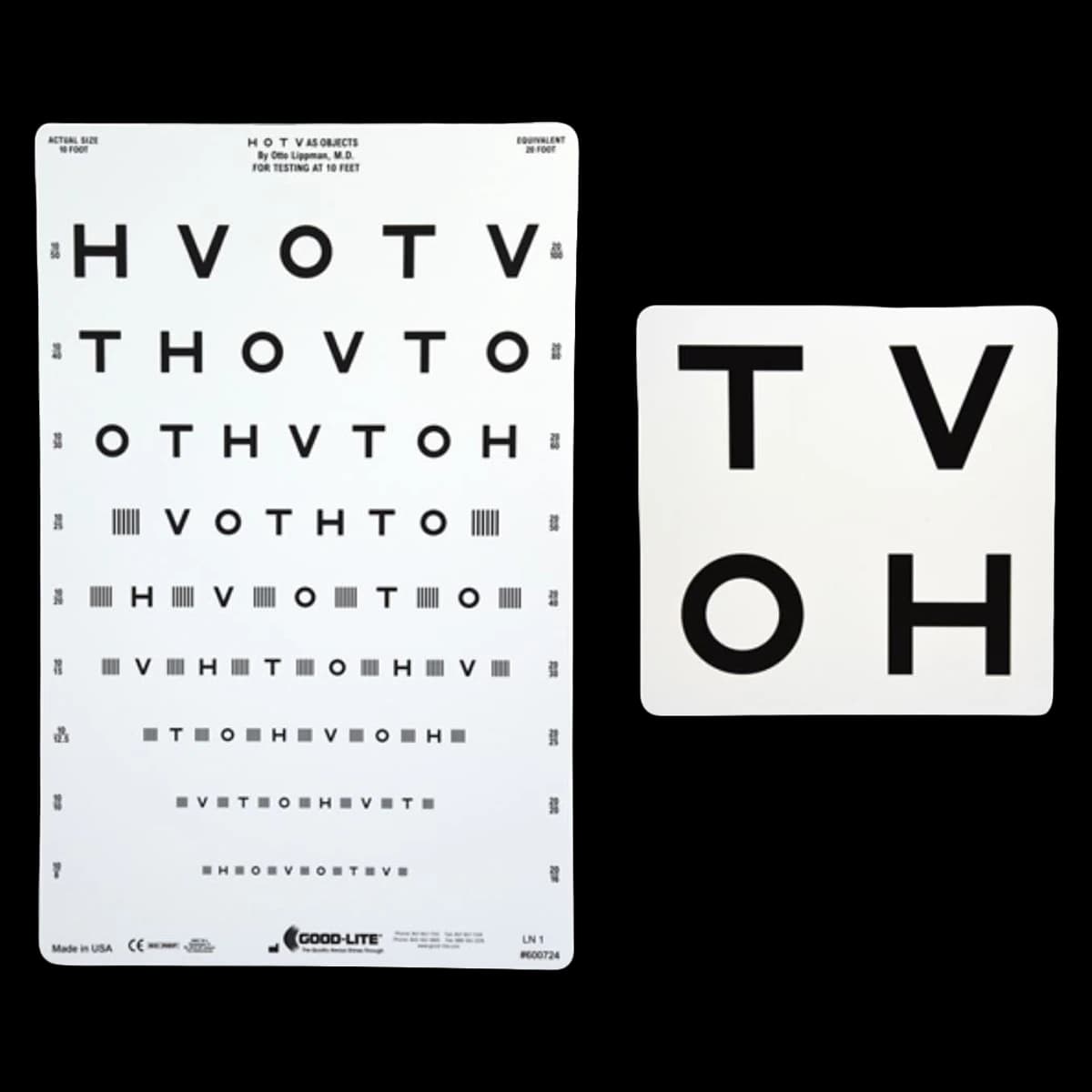 Good-Lite HOTV Set with 4 Flash Cards - Hotv Set W/4 Flash - Image 1