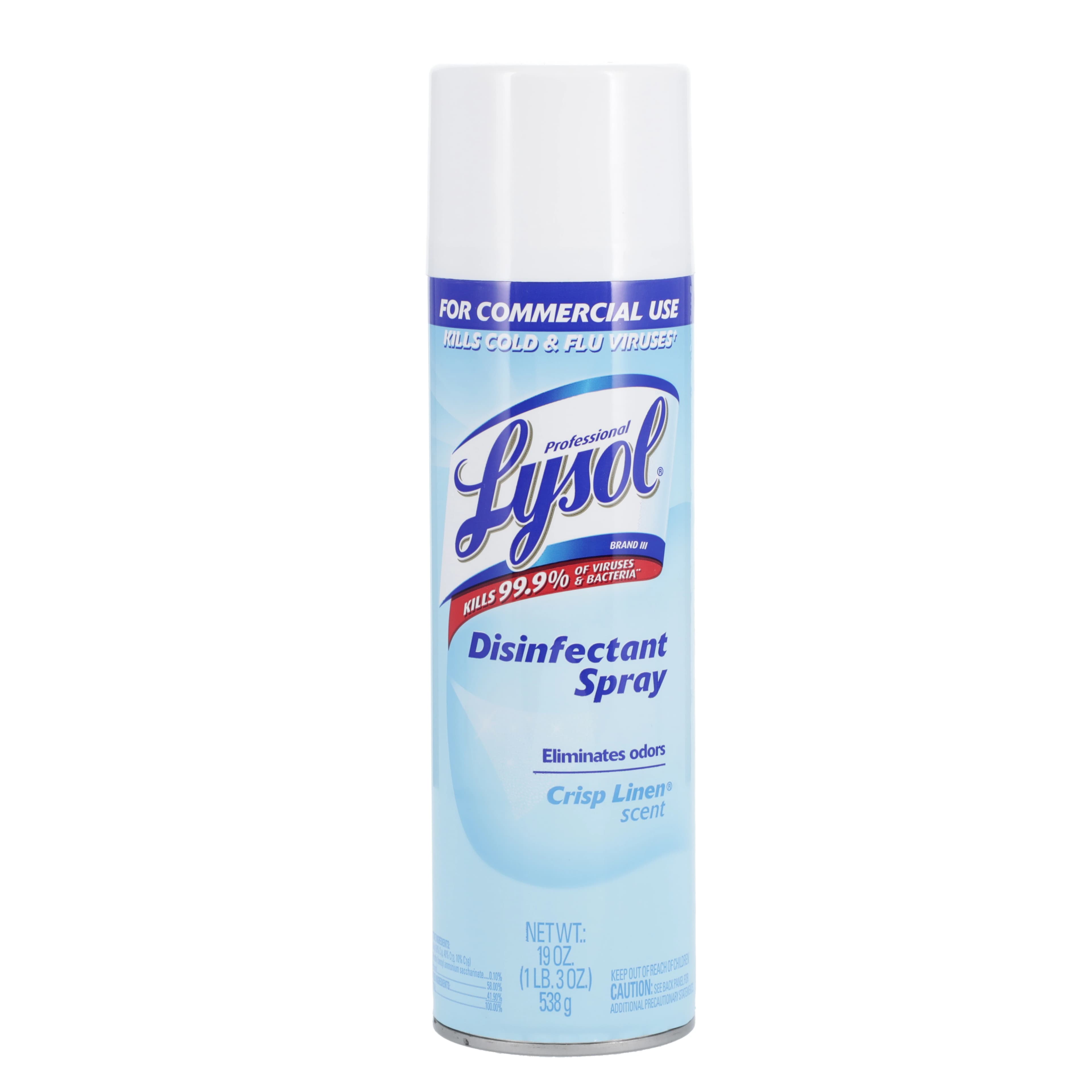 Lysol IC Spray Disinfectant, Crisp Linen Scent, 19 oz Bottle - Lysol 19oz Inst Crisp Scent - Image 1