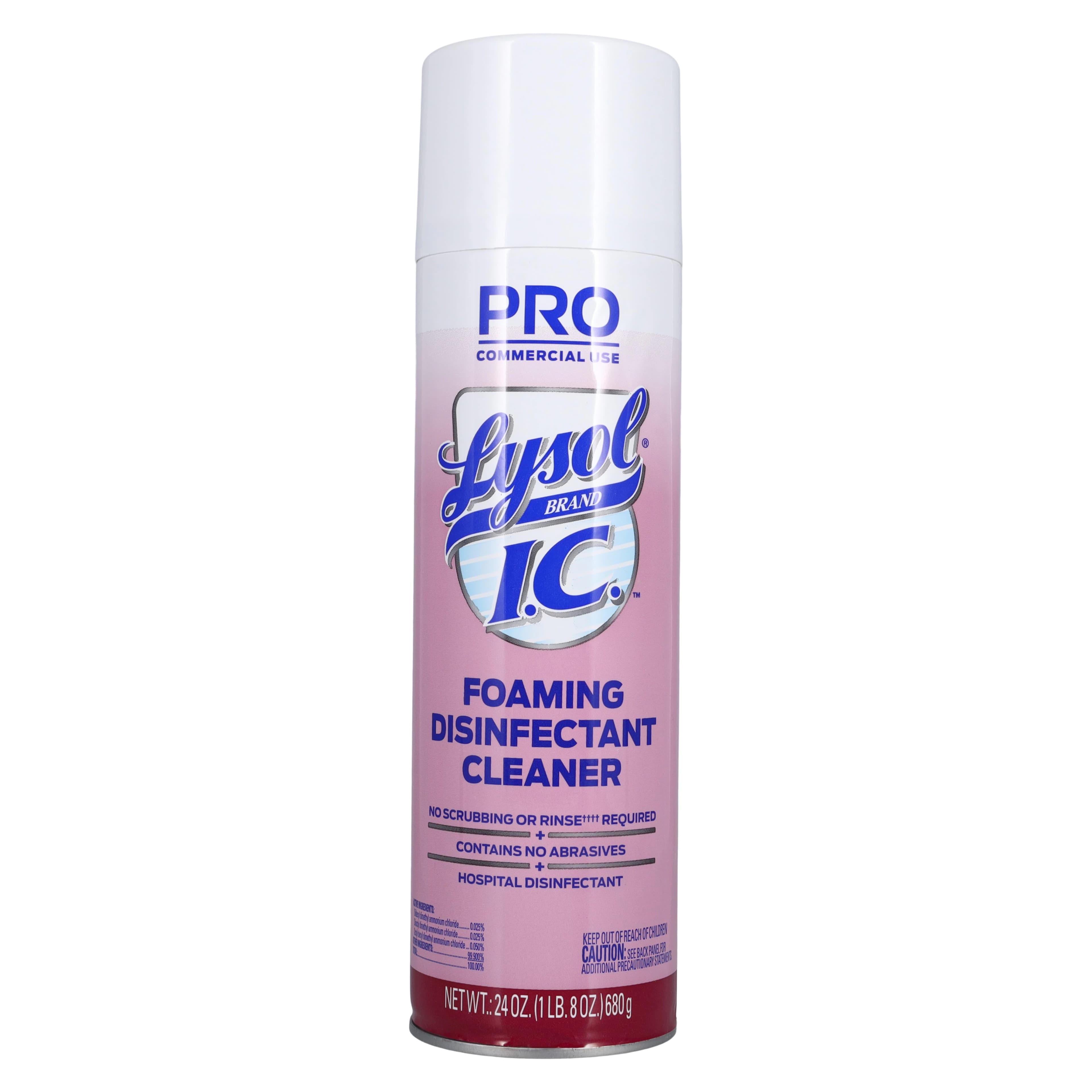 Lysol I.C. Brand Foaming Disinfectant Cleaner, 24 oz Aerosol Can, Fresh Scent - Lysol® I.C.™ Brand Foaming Disinfectant Cleaner, 24 oz Can - Lysol® I.C.™ Brand Foaming Disinfectant Cleaner, 24 oz Can - Image 1