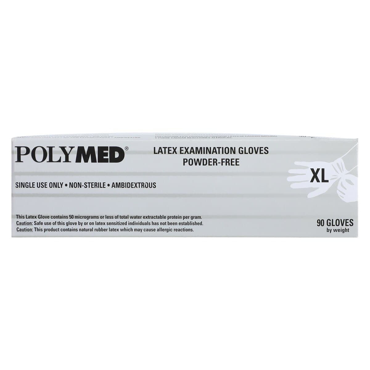 Sempermed Polymed Latex Exam Gloves, Powder-Free, X-Large, 90/Box, PM105 thumbnail 3
