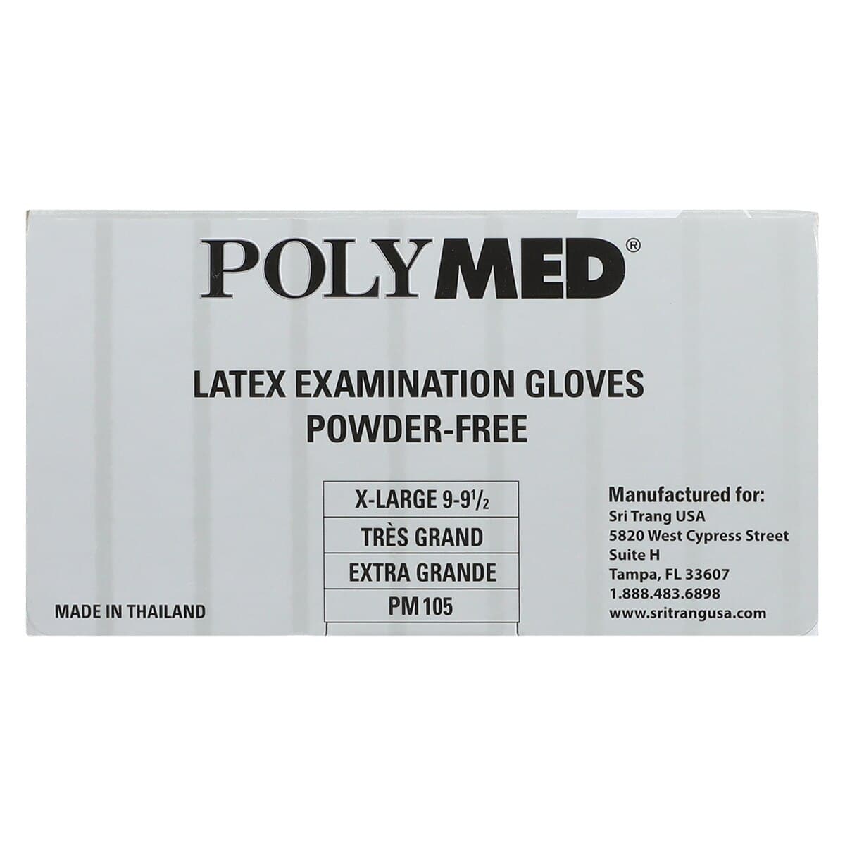 Sempermed Polymed Latex Exam Gloves, Powder-Free, X-Large, 90/Box, PM105 thumbnail 5