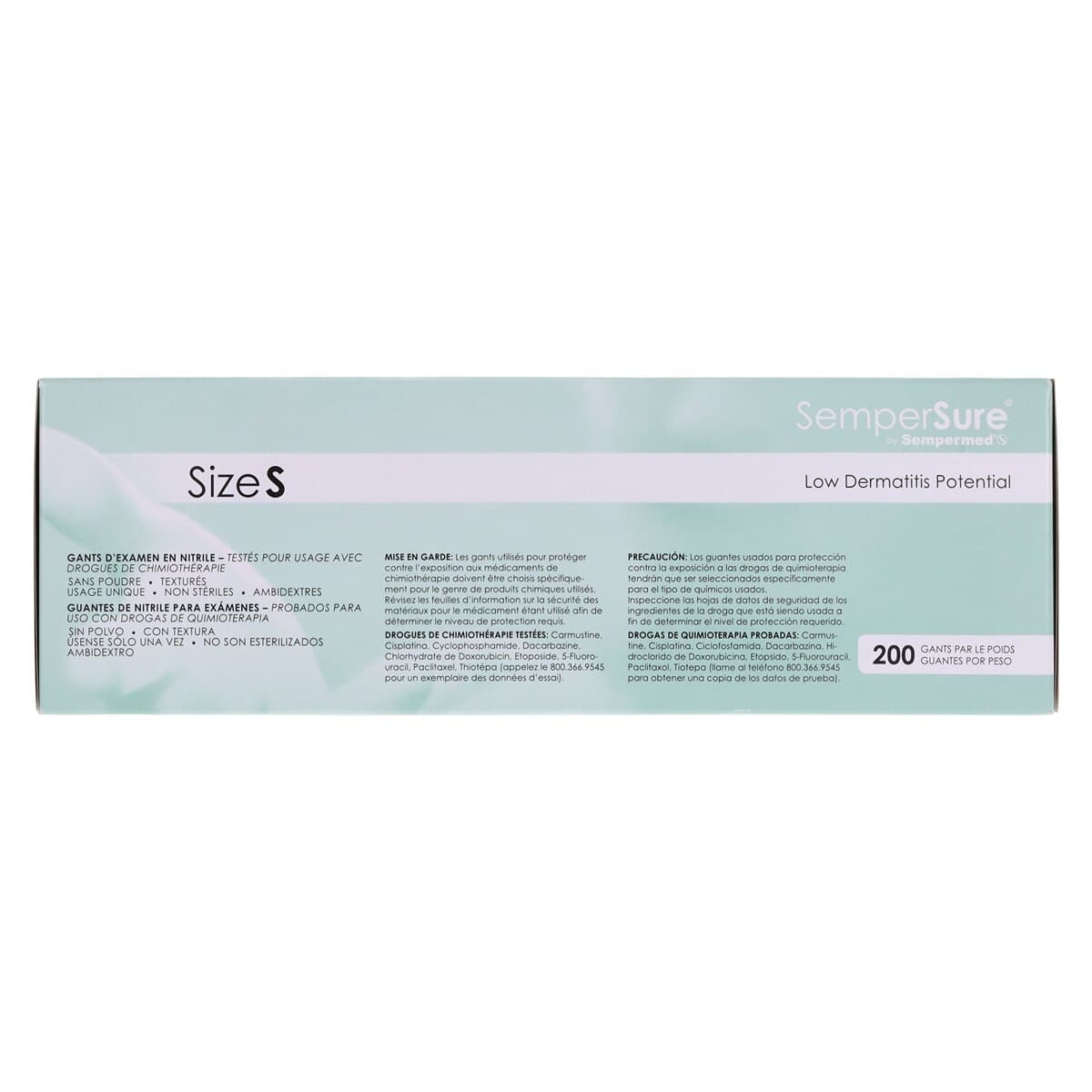SemperSure Tender Touch Nitrile Exam Gloves, Powder Free, Non-Sterile, Small, Purple, 200/Box thumbnail 6