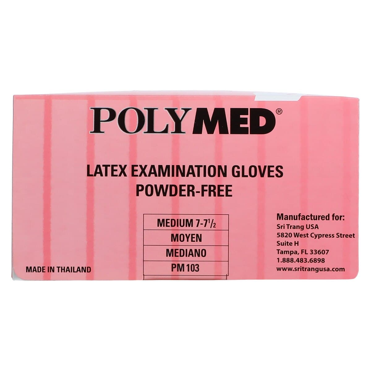 Sempermed Polymed Powder-Free Latex Exam Gloves, Medium, 100/Box, PM103 thumbnail 5
