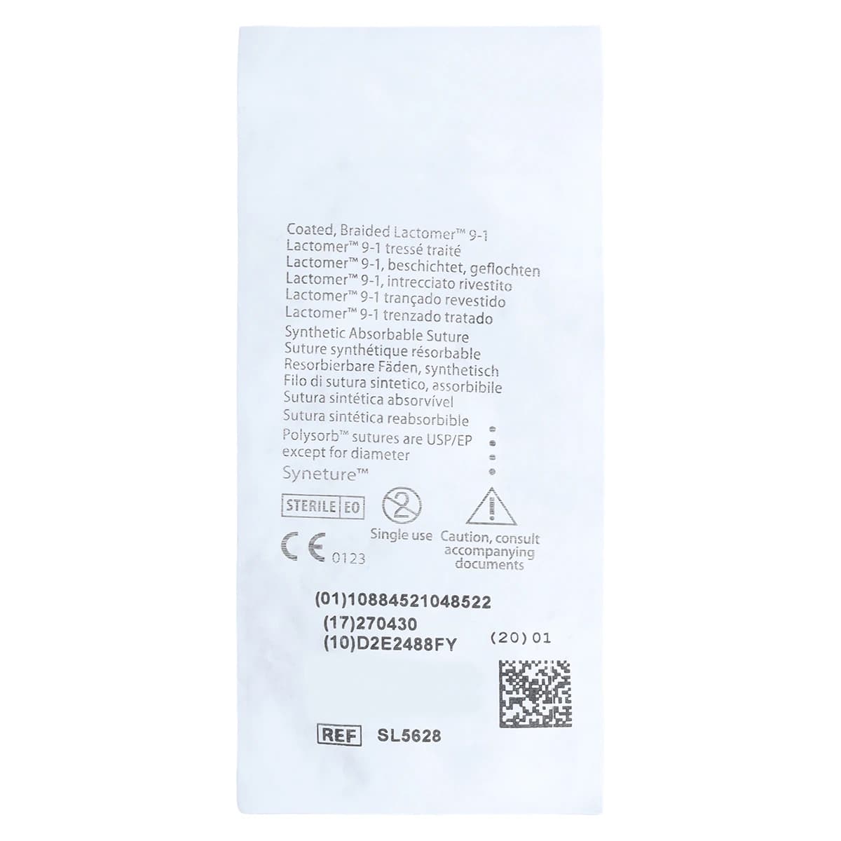 Medtronic Polysorb Absorbable Suture, 3-0, 18", P-12 Premium Reverse Cutting 3/8 Circle Needle 19mm, Undyed, 36/Case thumbnail 4