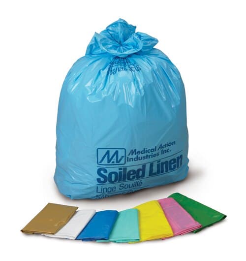Sure-Seal Infectious Linen Bag, 31" x 41", Yellow with Biohazard Symbol, 250/Case - -Sure-Seal Infectious Linen Bag 31"x 41", Ylw (250 - Image 1