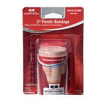 Mueller Sports Medicine Elastic Bandage, Beige, 3" x 5.3 ft, 12 per Case - Bandage Elastic Beige Clips - Image 1