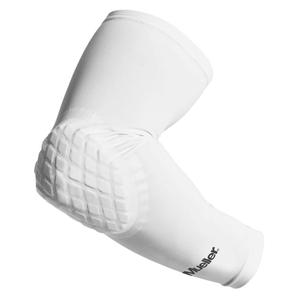 Mueller Sports Medicine OmniForce Diamond Pad Elbow Sleeve, White, X-Large (14-17") - Diamond Pad Elbow Sleeve White - Image 1