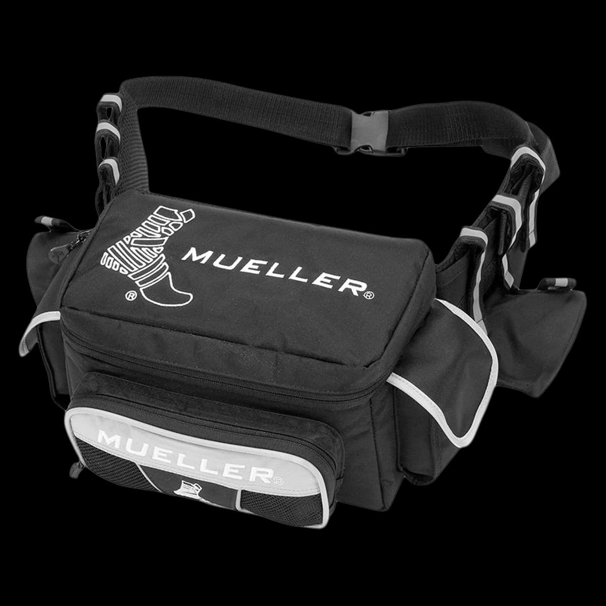 Mueller Sports Medicine Hero Utility Athletic Trainer Waist Bag, 10" x 5" x 5", Black, Zipper Closure, 1.5" Quick Release Belt - Hero Utility - Image 1
