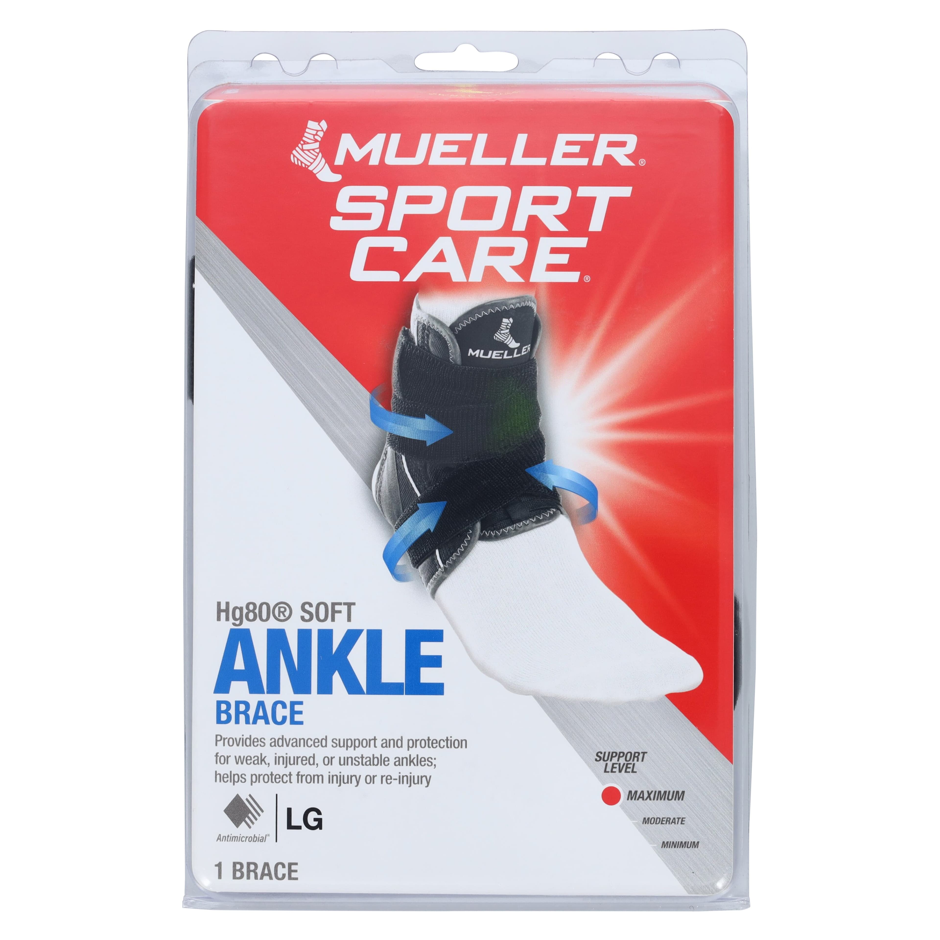 HG80 Premium Soft Stabilizing Ankle Brace, Large (Men's 11-13 / Women's 12-14), HydraCinn, Left/Right, by Mueller Sports Medicine thumbnail 7
