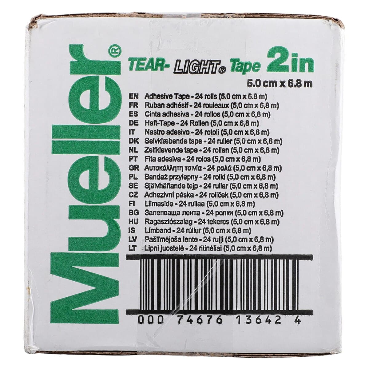 Mueller Tear-Light Elastic Athletic Tape, 2" x 7.5 yd, Black, Non-Sterile, Latex-Free, 24/Case thumbnail 4