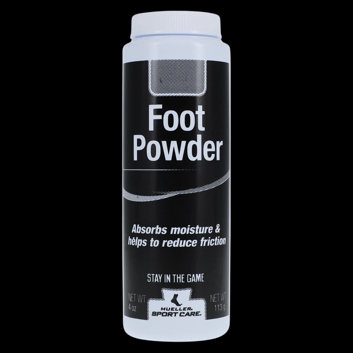 Mueller Sports Medicine Talc Foot Powder Shaker Bottle, 4 oz - Talc Foot Powder Shaker Bottle - Image 1