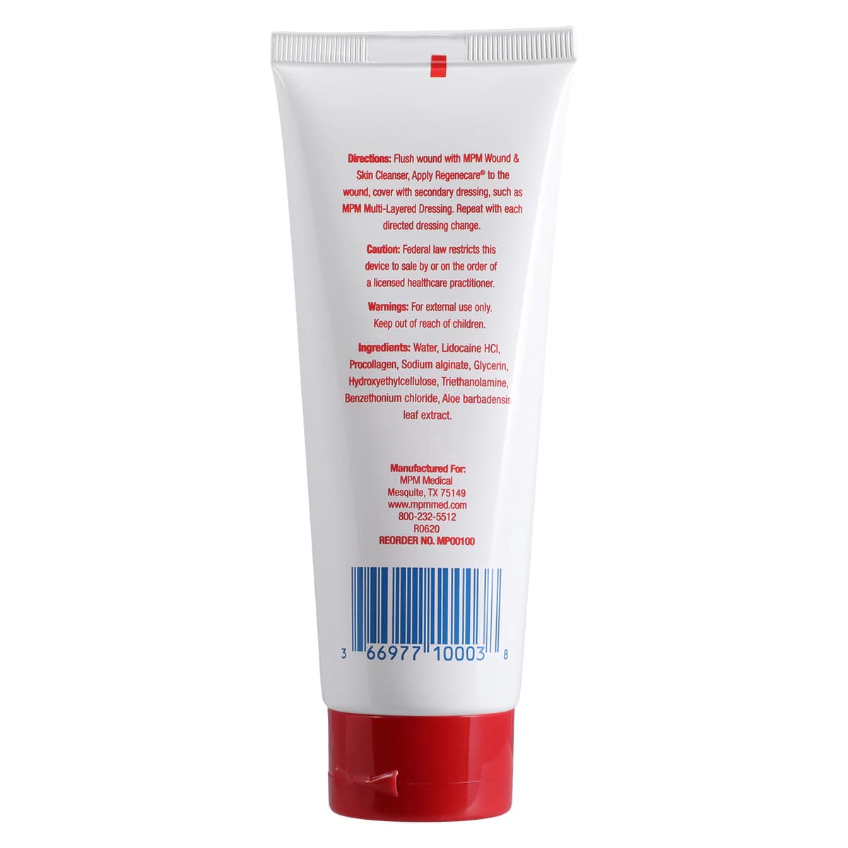 Regenecare Collagen/Aloe/Alginate Hydrogel Wound Care Gel, 3 oz Tube thumbnail 2