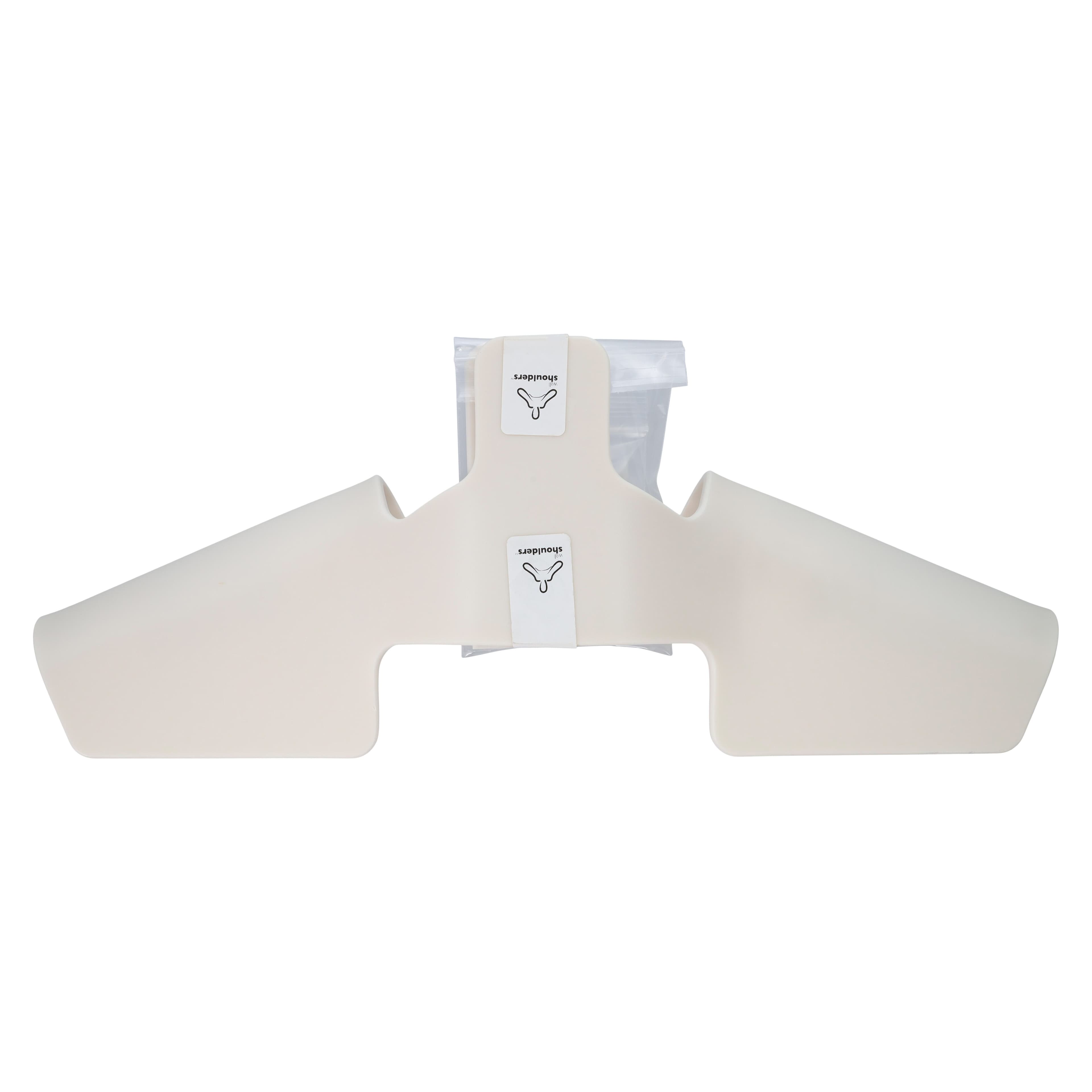 wallShoulders 3130 X-ray Apron Hanger, Panoramic Full Front and Back Shoulder Style, Bisque, WS3130B thumbnail 3