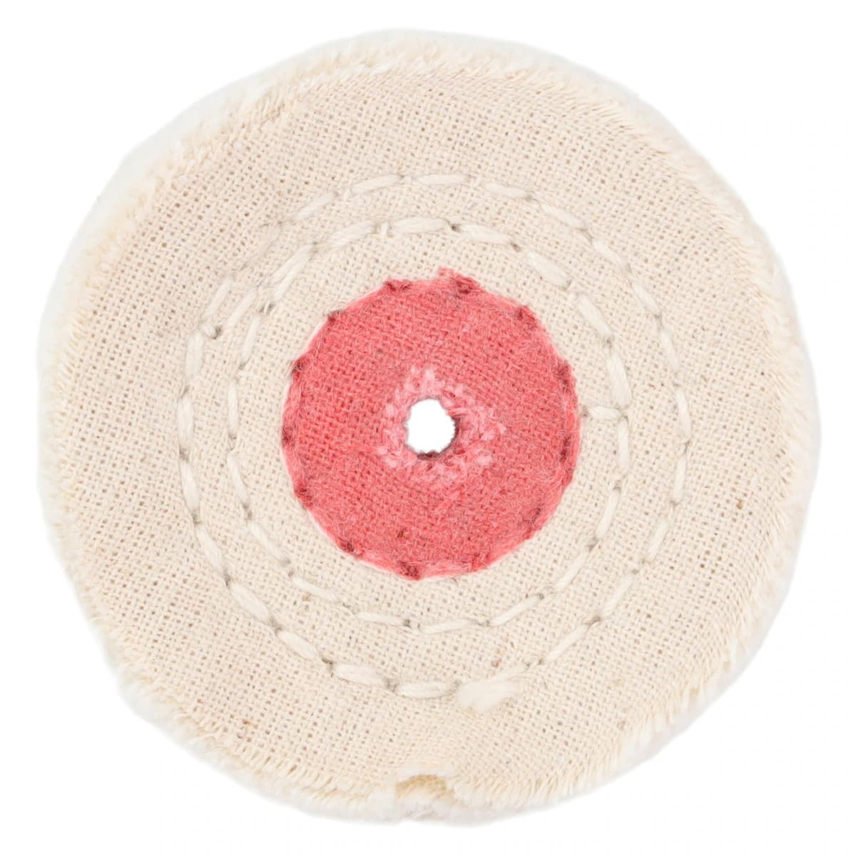 Buffalo Dental Muslin Buff, 2" x 30 Ply, Center Hole for Tapered Chuck, Each thumbnail 2