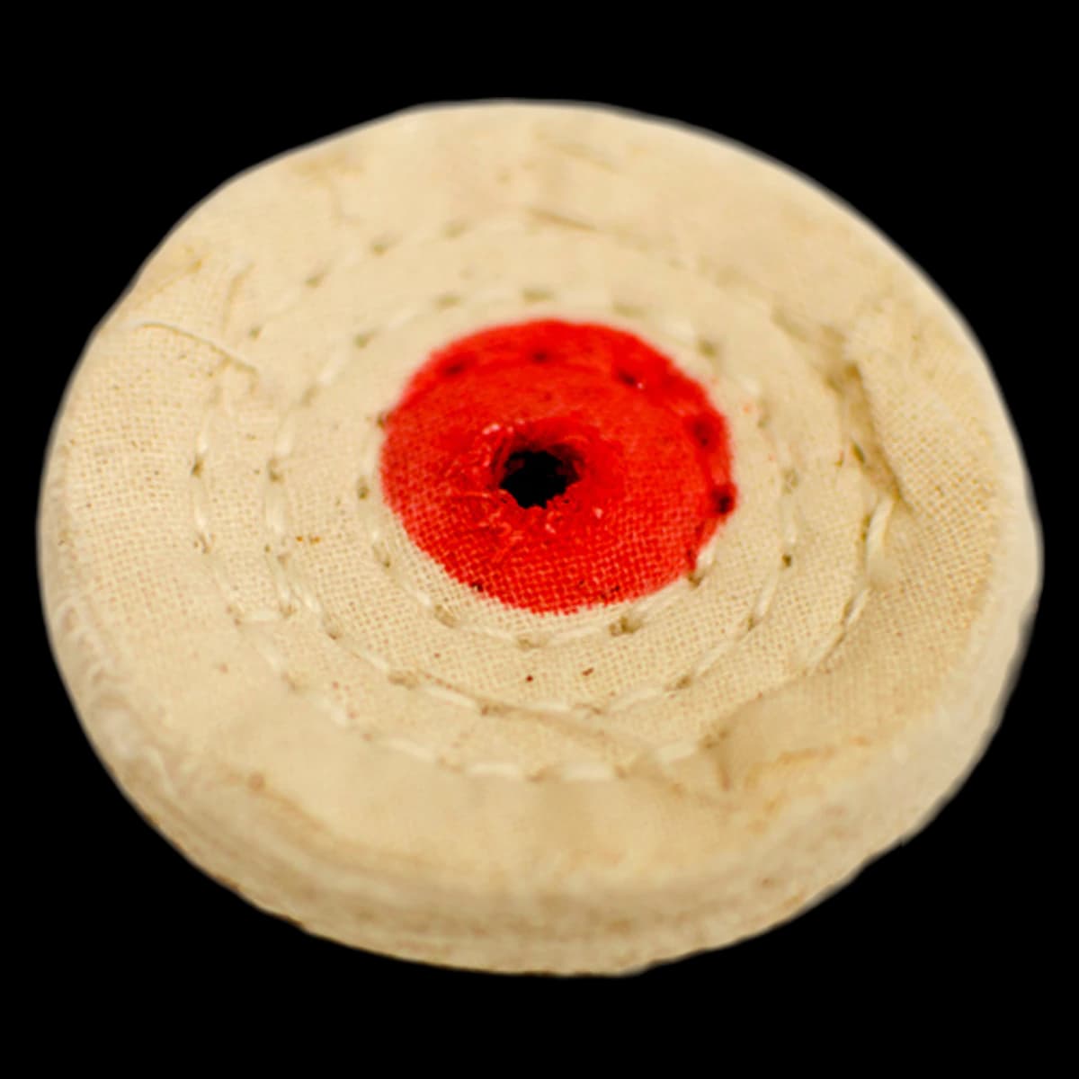 Buffalo Dental Muslin Buff, 2" x 30 Ply, Center Hole for Tapered Chuck, Each - Muslin Buffs - Image 1