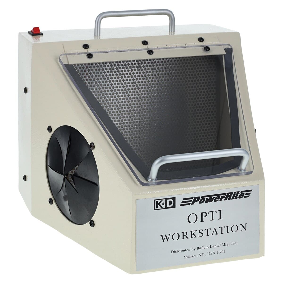 Buffalo Dental Opti Workstation with Suction and Light, 120V AC, 11"W x 12"D x 8.5"H, Model 36560 - Opti Workstation w/Suction and Light 120v - Image 1