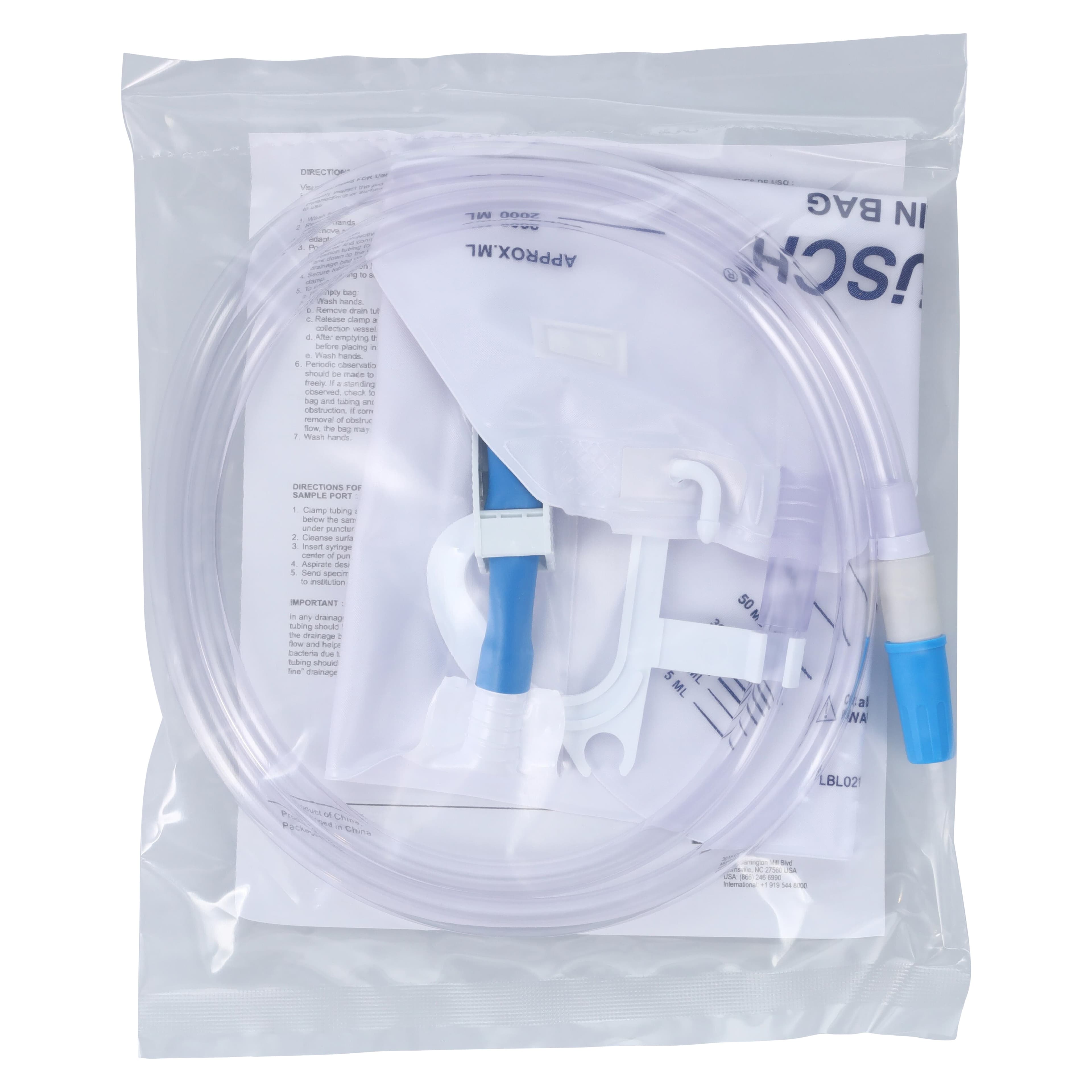 Teleflex Urinary Drainage Bag with Anti-Reflux Valve, Disposable, 2L thumbnail 2