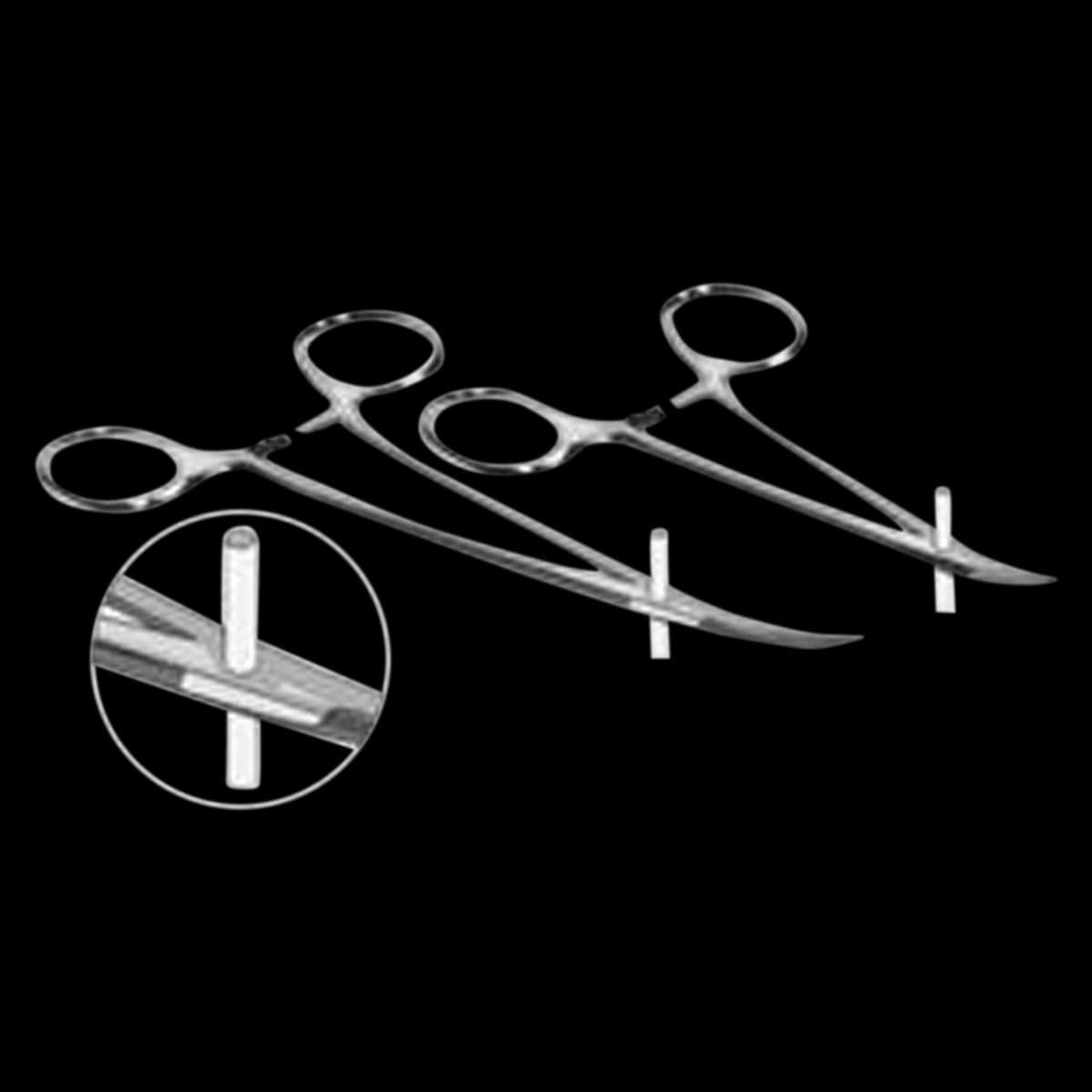 Kwik-Stand™ Hemostat, Small Curve, Stainless Steel - Kwik-Stand™ Hemostat - Kwik Stand Hemostat Small Curve - Image 1