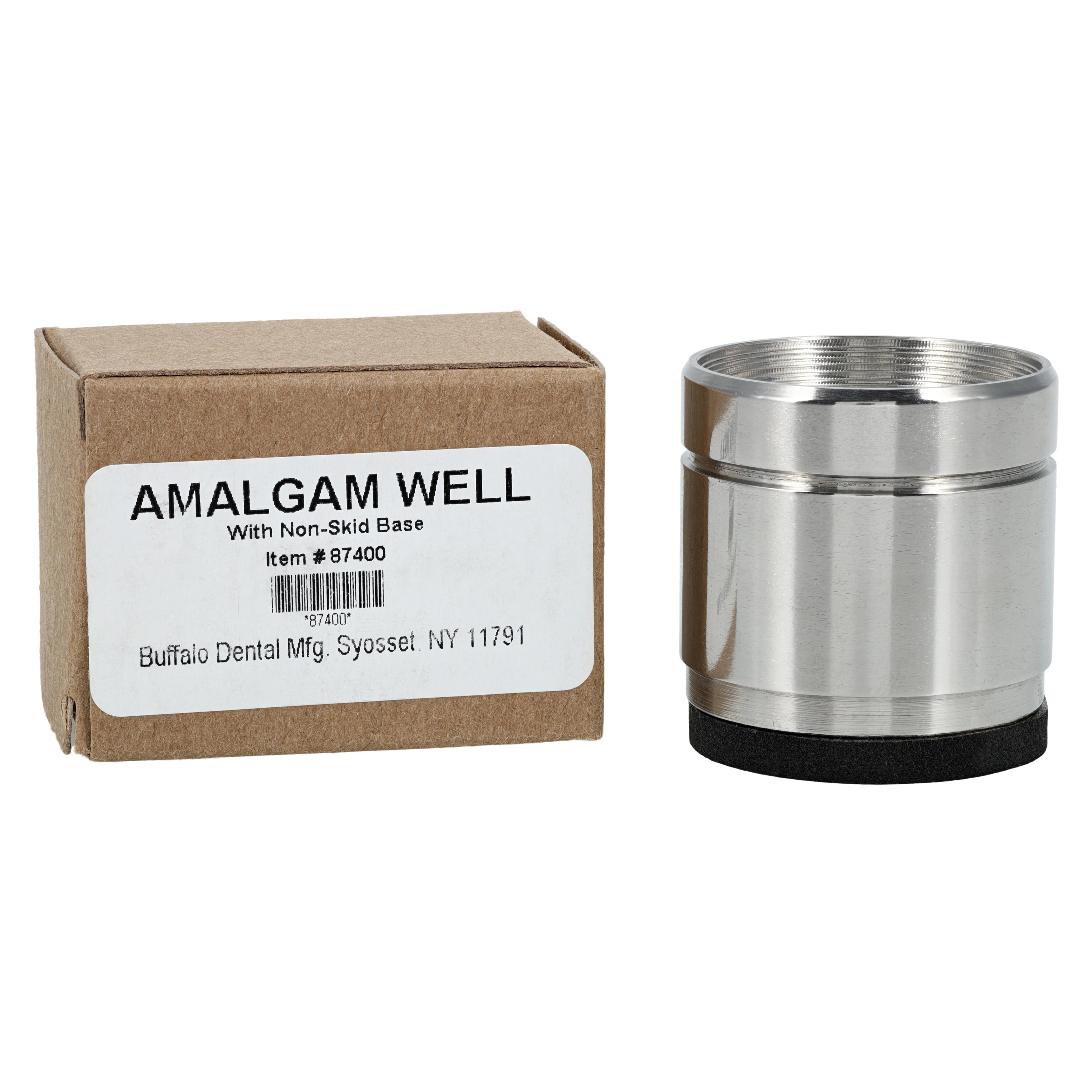 Buffalo Dental Standard Amalgam Well, Stainless Steel, Chrome-Plated Brass, Each - Standard Amalgam Well - Image 1