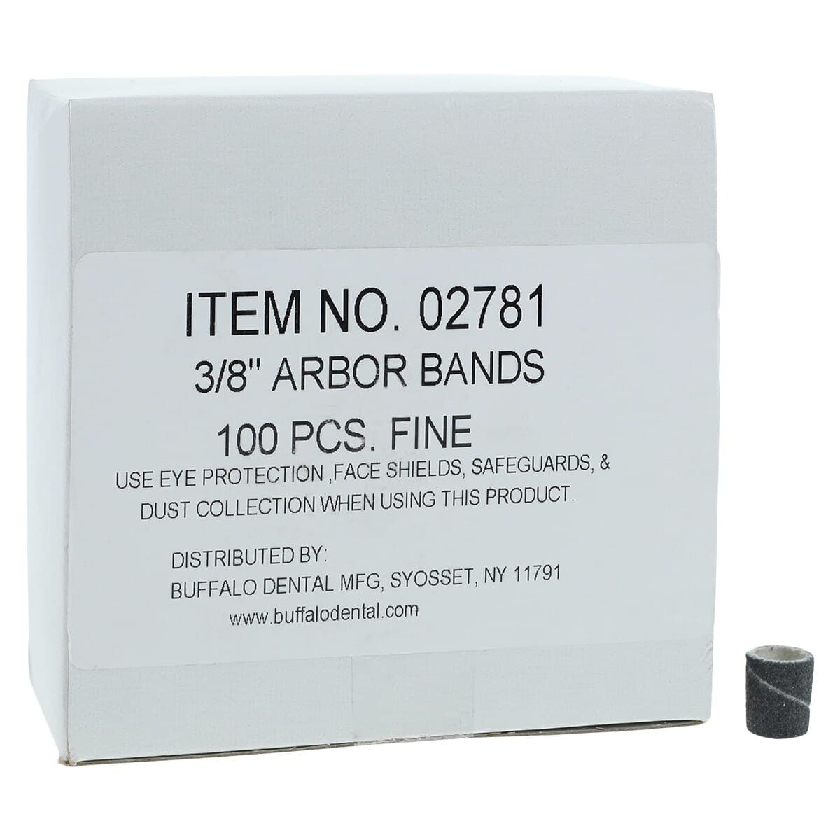 Buffalo Dental Arbor Bands, 3/8" Fine (120 Grit), Silicone Carbide, 100/Pkg thumbnail 2