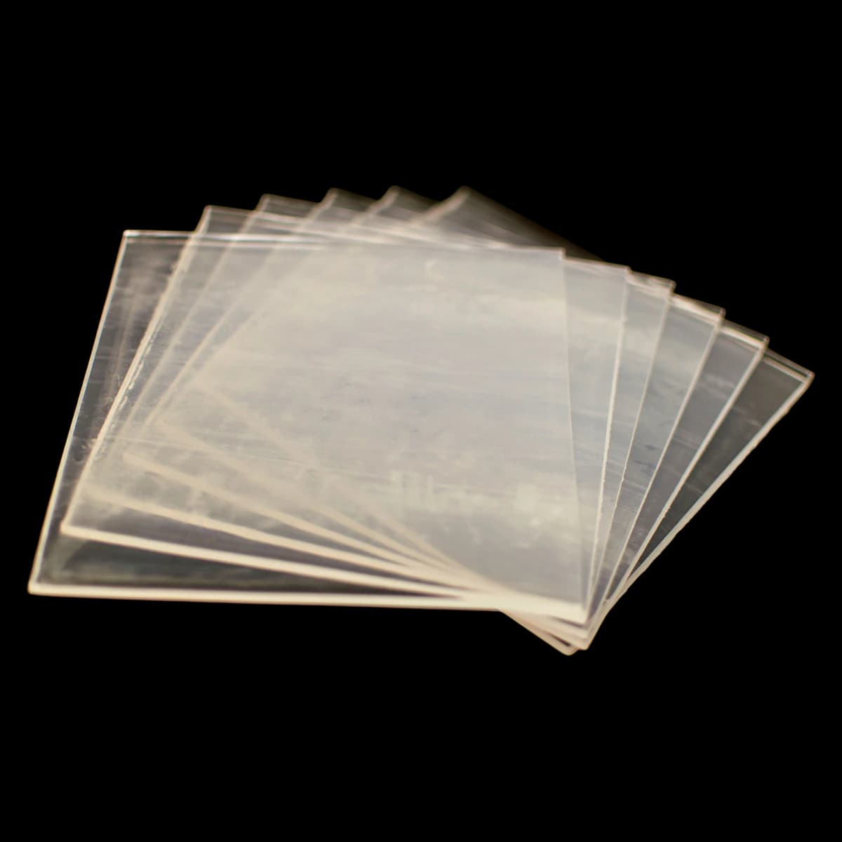 Buffalo Dental .160" Clear EVA Mouthguard Material, 5" x 5", Pack of 100 Sheets - .160" Clear Mouthguard Material Pack of 100 - Image 1