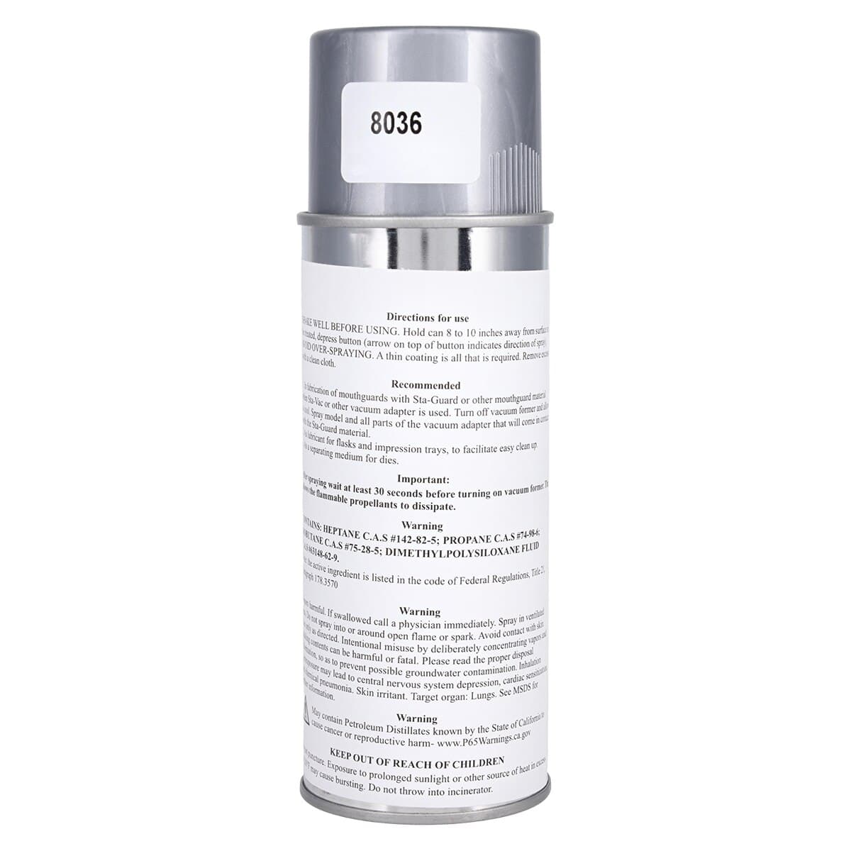 Sta-Lube Silicone Spray, 10.5 oz Aerosol Can, Buffalo Dental 80015 thumbnail 2