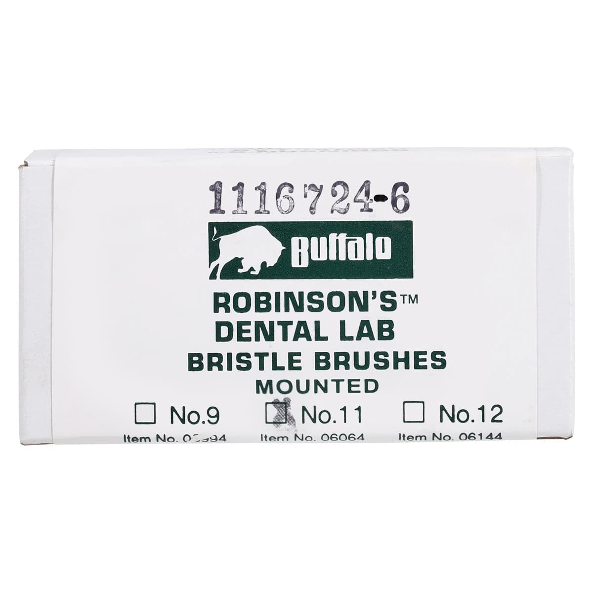 Buffalo Dental Abbott-Robinson #11 Soft HP Bristle Brushes, Brown, 144/Pkg, 06064 thumbnail 4