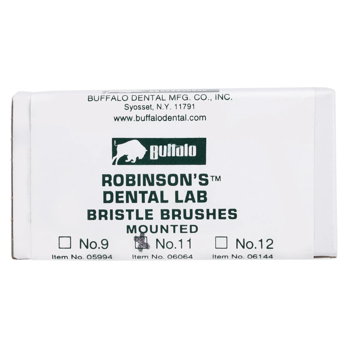 Buffalo Dental Abbott-Robinson #11 Soft HP Bristle Brushes, Brown, 144/Pkg, 06064 thumbnail 5