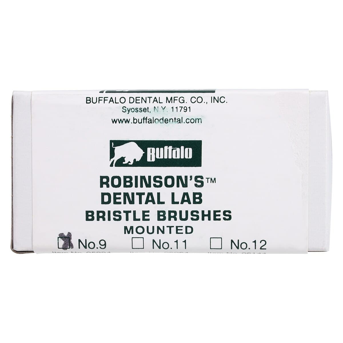 Buffalo Dental Abbott-Robinson #9 Soft HP Bristle Brushes, Brown, 144/Pkg, 05994 thumbnail 5