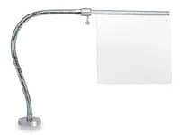 Buffalo Dental Safety Shield with Flexible Neck Complete, 8" x 8" Polycarbonate, Model Trimmer - Safety Shield w/ Flexible Neck Complete - Image 1
