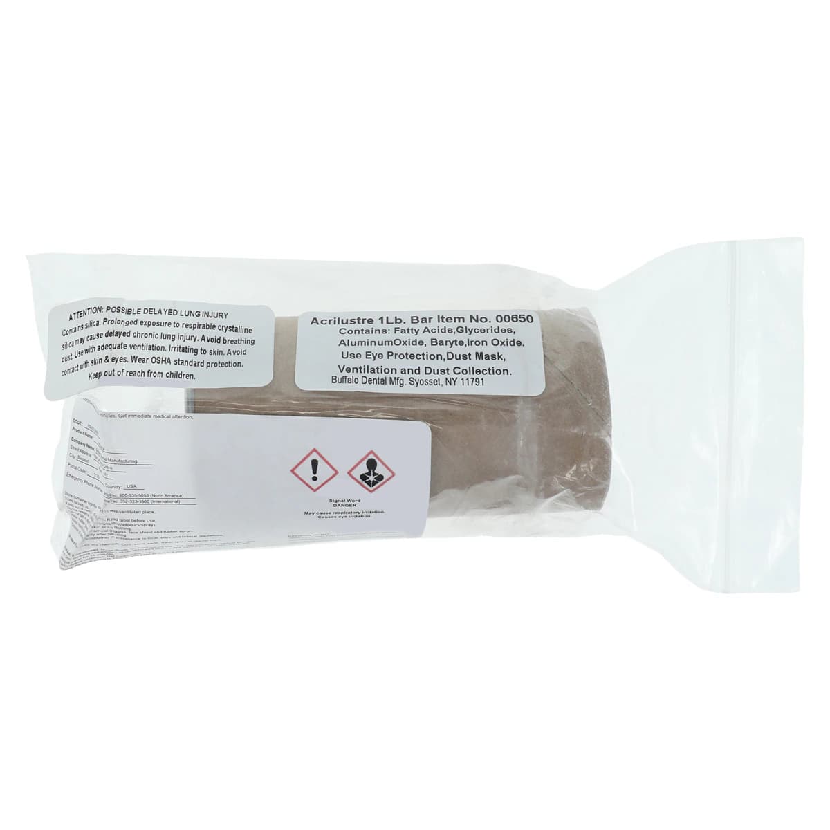 Acrilustre Polishing Compound, 1 lb Cake, Pink, 00650 - Acrilustre 1lb - Image 1