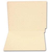 S&W Manufacturing 11 Pt End-Tab Folder, No Fastener, Blue, 100/Box - 11 Pt End-Tab Folder No Fstnr - Image 1