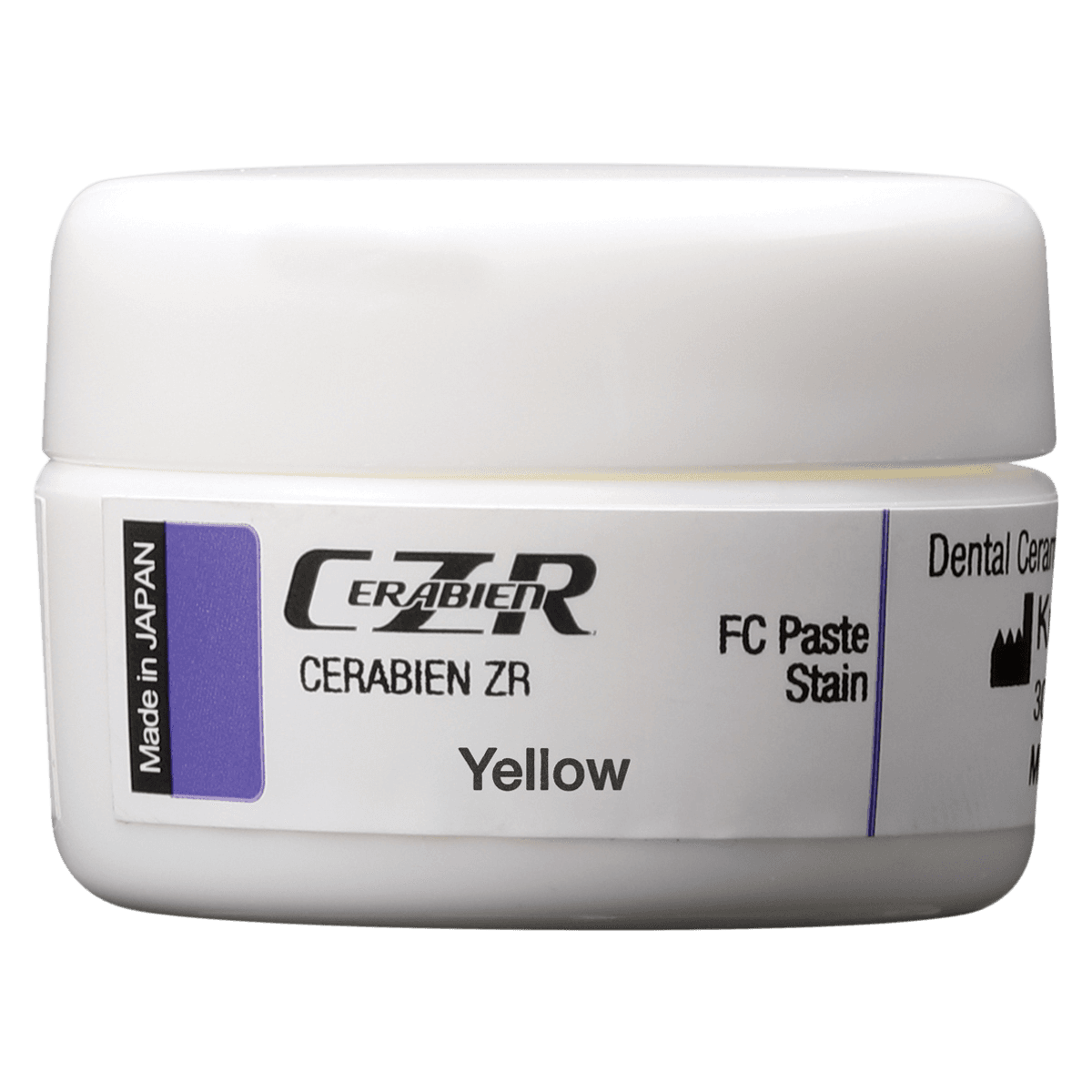 Cerabien ZR FC Paste Stain, Yellow, 3 g Jar - CERABIEN™ ZR FC Paste Stain, 3 g Jar - Yellow - Image 1